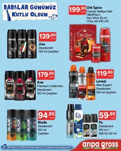13.06.2026 tarihinden itibaren geçerli olan Anpa Gross kataloğu önizlemesi | Sayfa: 2 | Ürünler: Duş, Deodorant, Koku, Saat