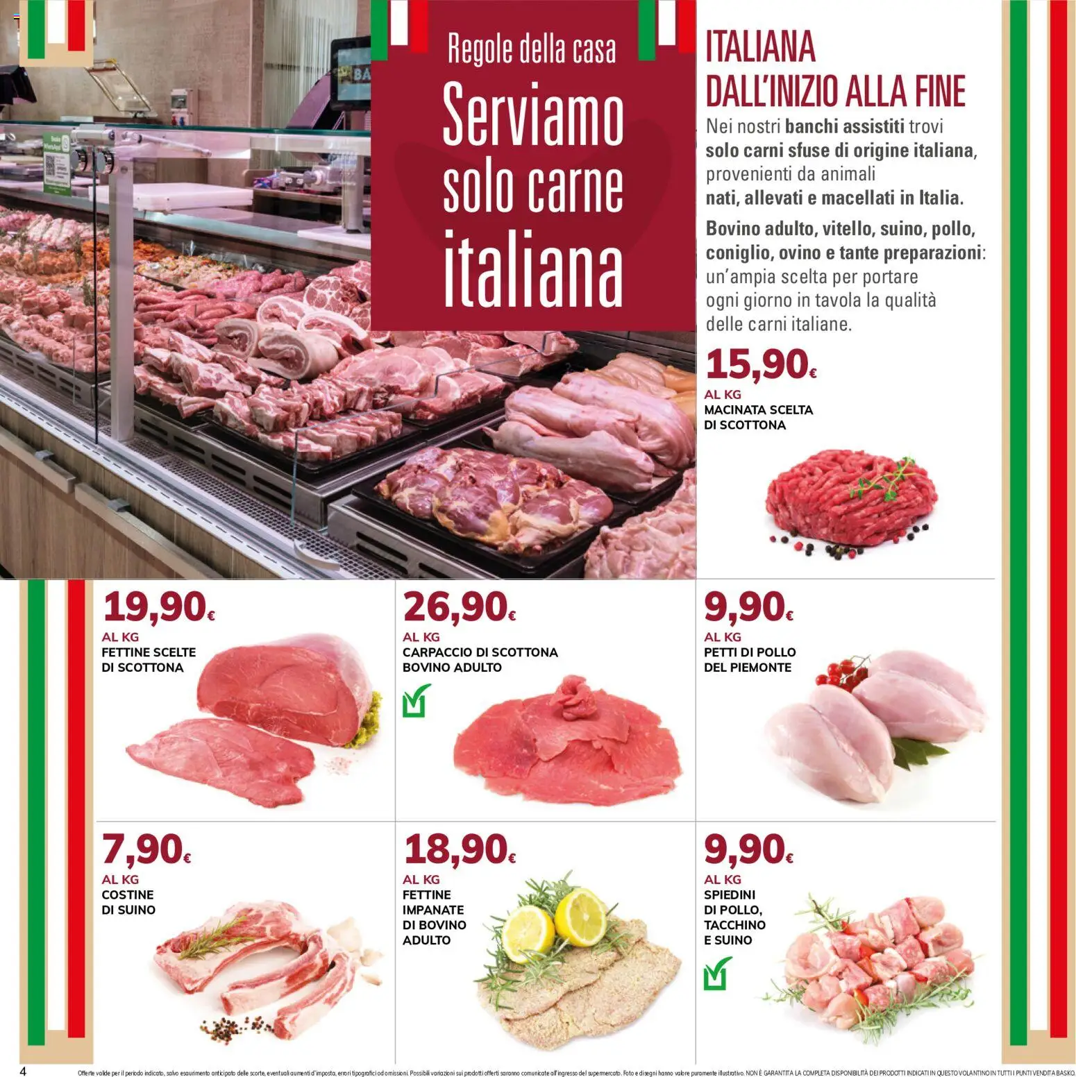Volantino Basko del 29/09/2026 | Pagina: 4 | Prodotti: Pollo, Suino, Carne, Ovino