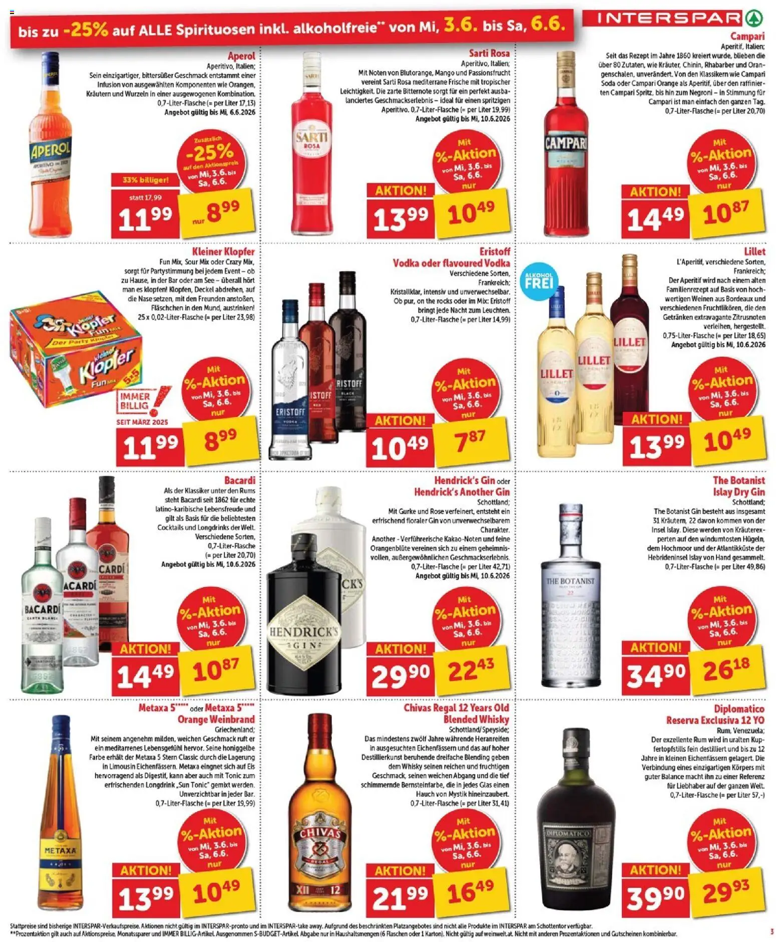 Interspar - Burgenland gültig ab 03.06.2026 | Seite: 3 | Produkte: Gin, Eis, Mango, Nauriit