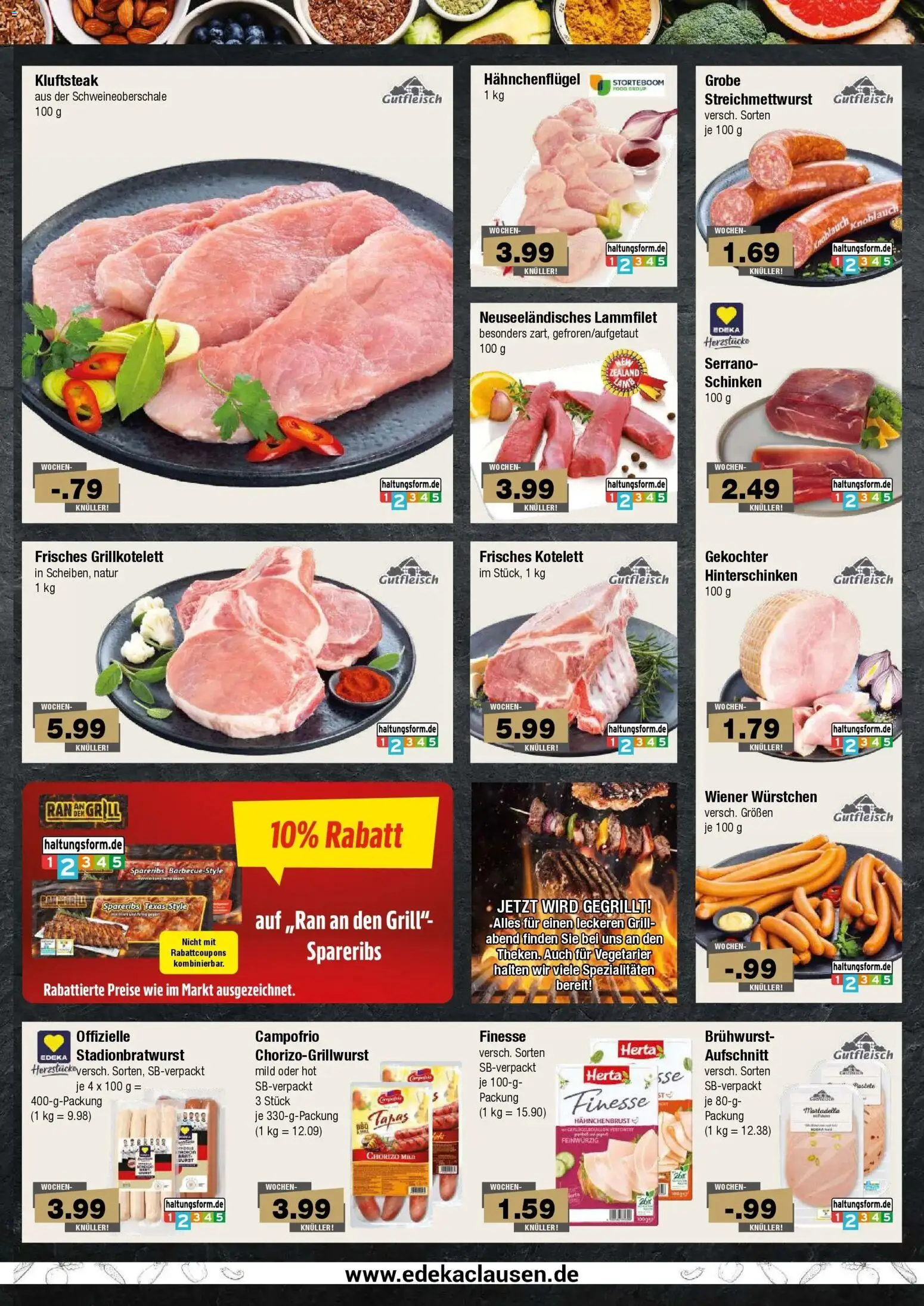 Edeka Prospekt Hamburg (ab 10.08.2026) » Angebote Online | Seite: 3 | Produkte: Grill, Wiener wurstchen, Knoblauch, Schinken