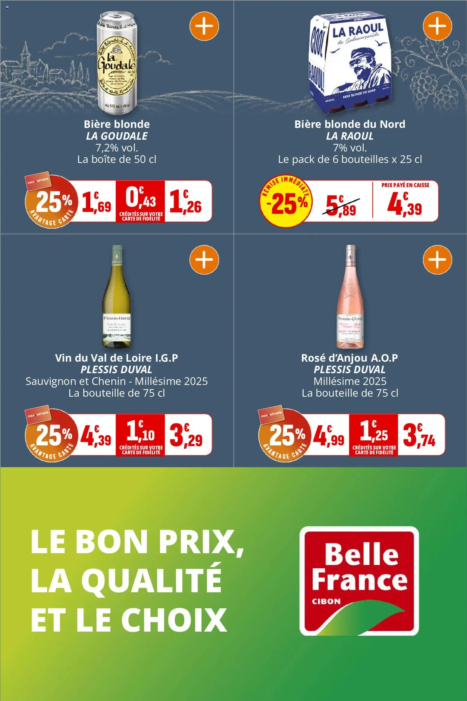 {H1} | Page: 18 | Produits: Bière blonde, Bouteille, Vin, Bière