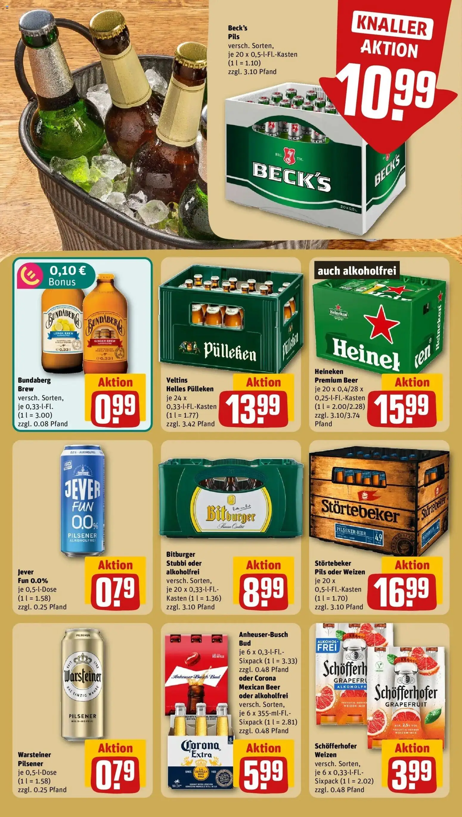 REWE Prospekt ab 19.10.2026 zum Blättern » Angebote | Seite: 19 | Produkte: Heineken, Grapefruit, Warsteiner, Veltins