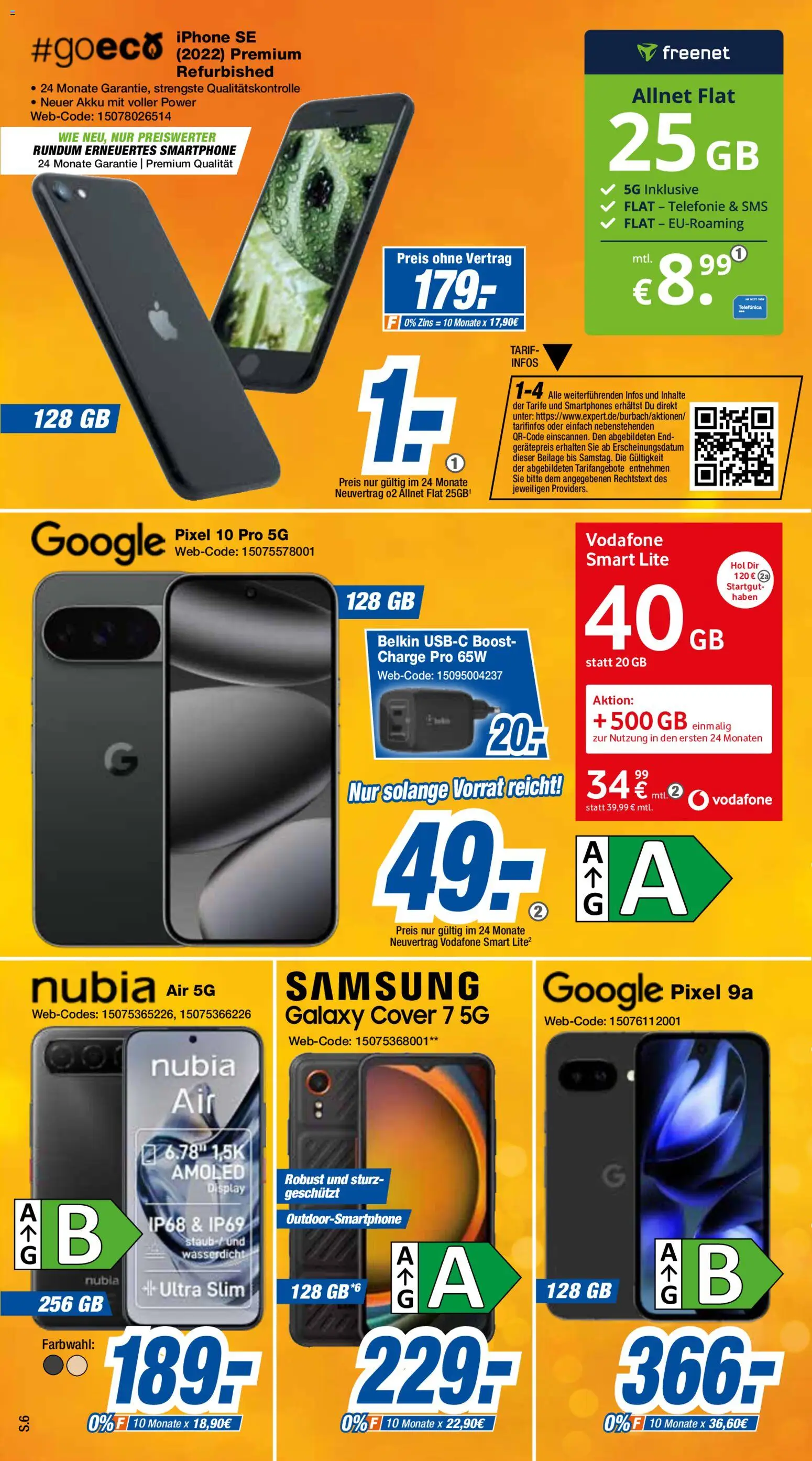 Expert Prospekt Giessen – gültig ab 19.09.2026 | Seite: 6 | Produkte: Samsung, Smartphones, Iphone, Smartphone