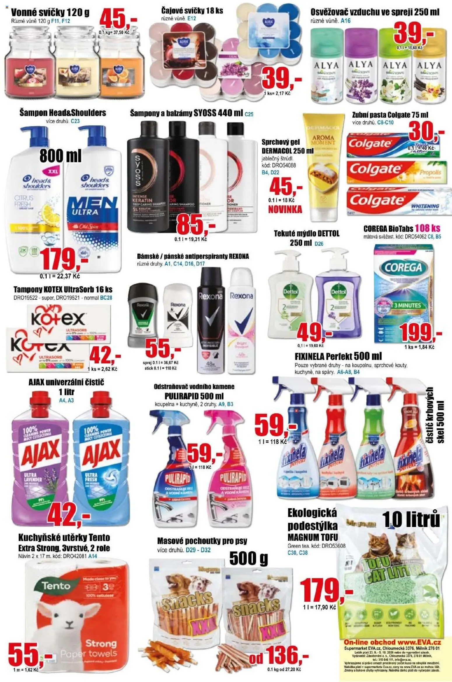 Eva supermarket leták od 23.09.2026 | Strana: 6 | Produkty: Mýdlo, Tofu, Svíčky, Vonné svíčky