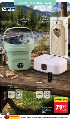 Pogląd oferty "Biedronka gazetka - Hity i inspiracje" - ważna od 06.06.2026 | Strona: 40 | Produkty: Pralka, Suszarka