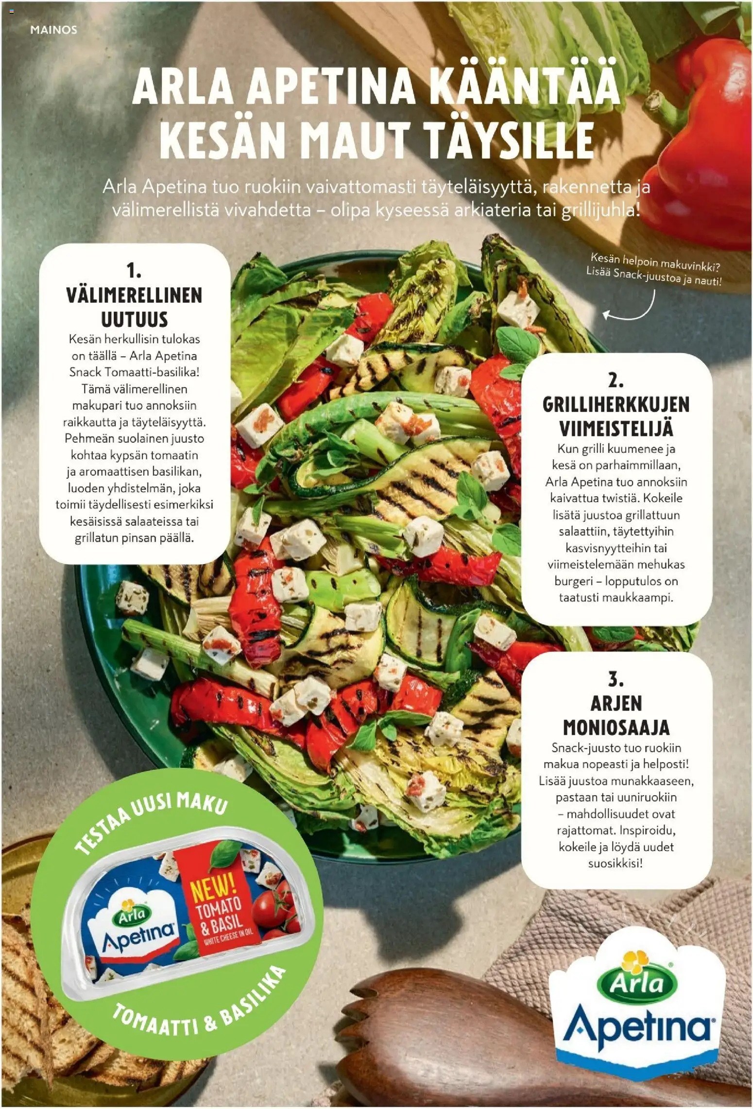 K-Citymarket tarjoukset - K-Ruoka – voimassa 10.06.2026 alkaen | Sivu: 26 | Tuotteet: Grilli, Basilika, Juusto