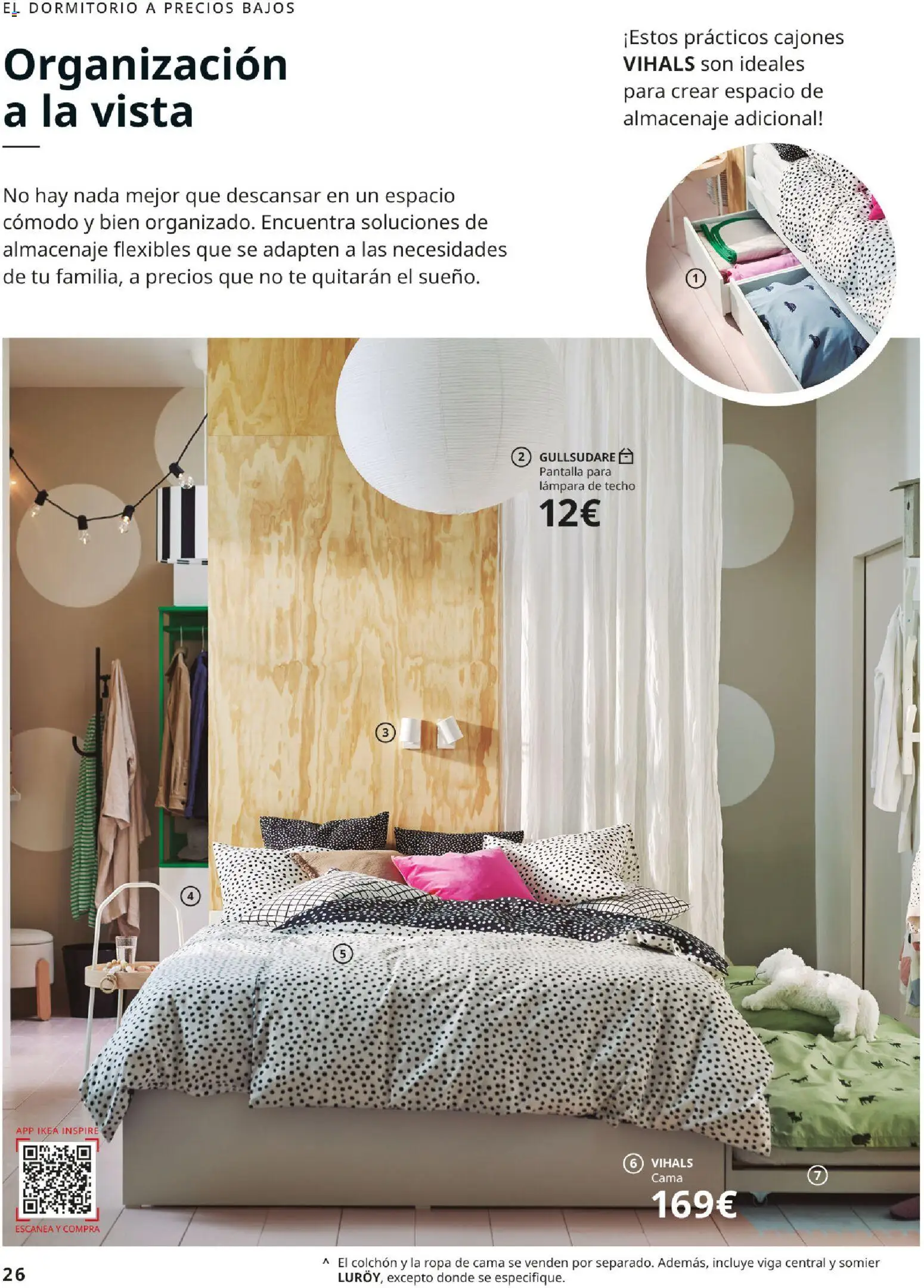 IKEA - Precios bajos │ válido desde el 01/09/2026 | Página: 26 | Productos: Somier, Lámpara de techo, Té, Colchon