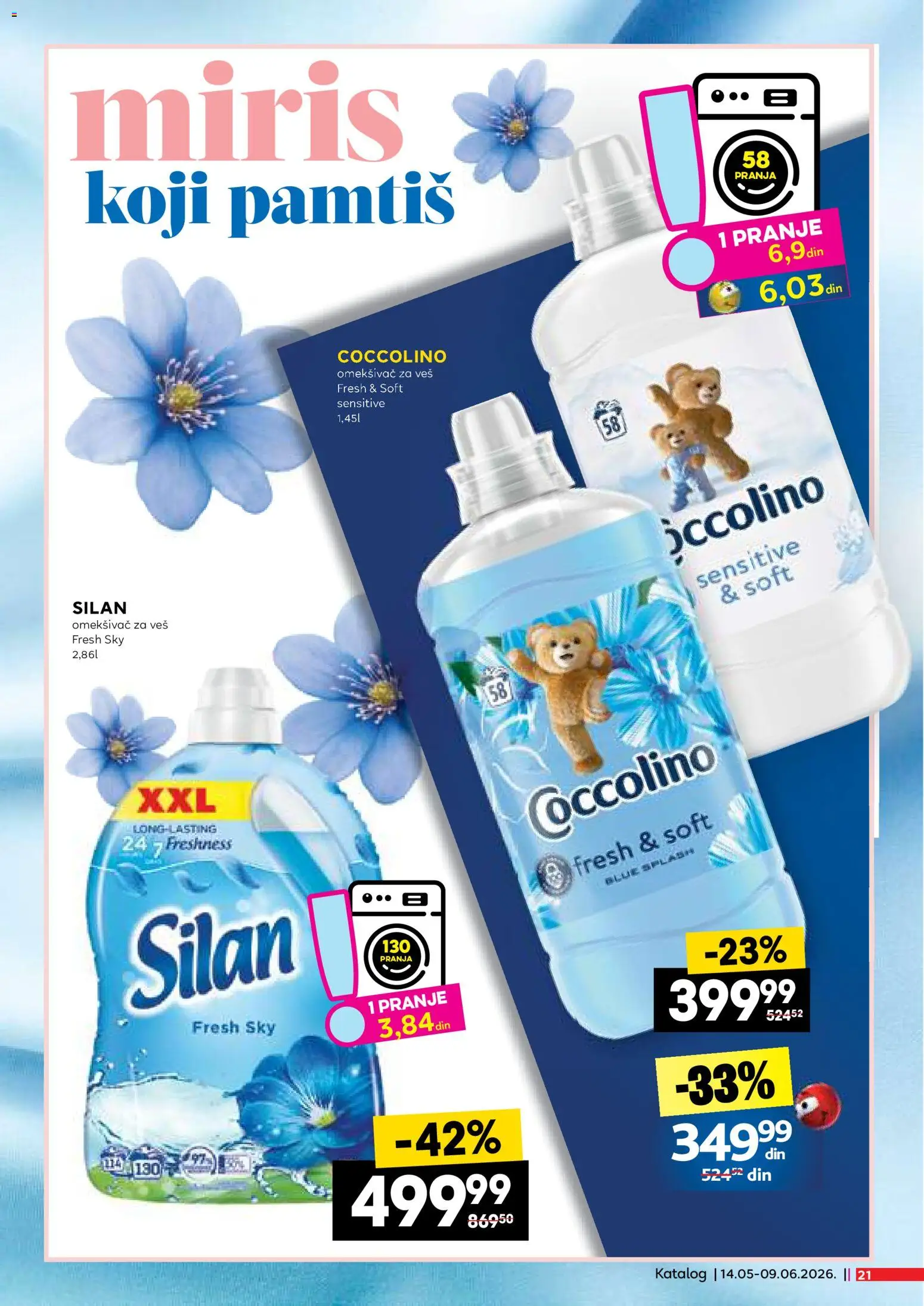 Idea katalog - važi od 14.05.2026 | Strana: 21 | Proizvode: Silan, Coccolino, Omekšivač za veš