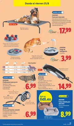 Vista previa ZOOFARI, Cama cómoda para, mascotas, Reverso antideslizante., 2 modelos. válido desde el 17/08/2026 | Página: 29