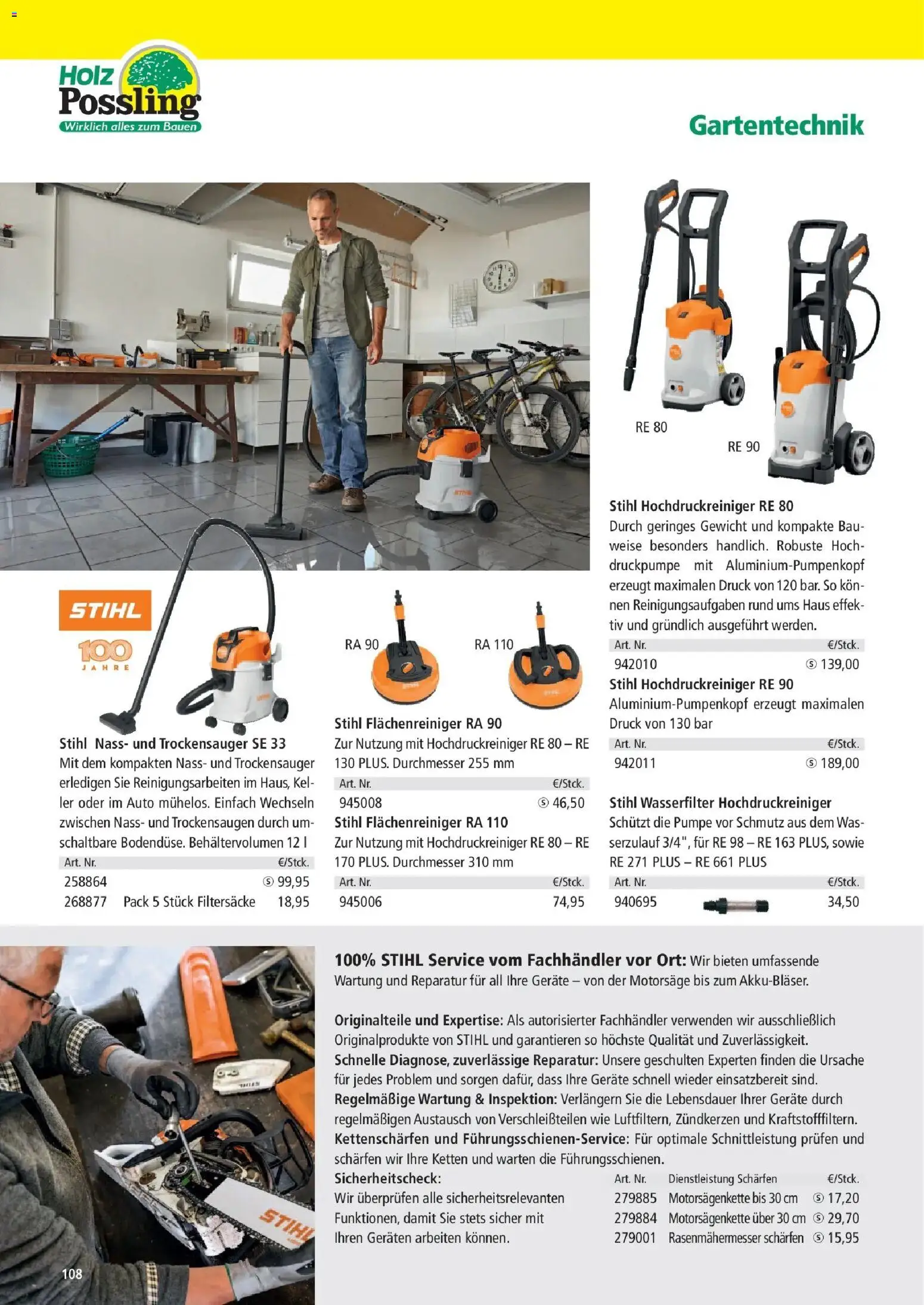 Angebote - Holz Possling: dig. Flyer | Holz-Bau-Katalog | Mai – gültig ab 03.05.2025 | Seite: 108 | Produkte: Gewicht, Hochdruckreiniger