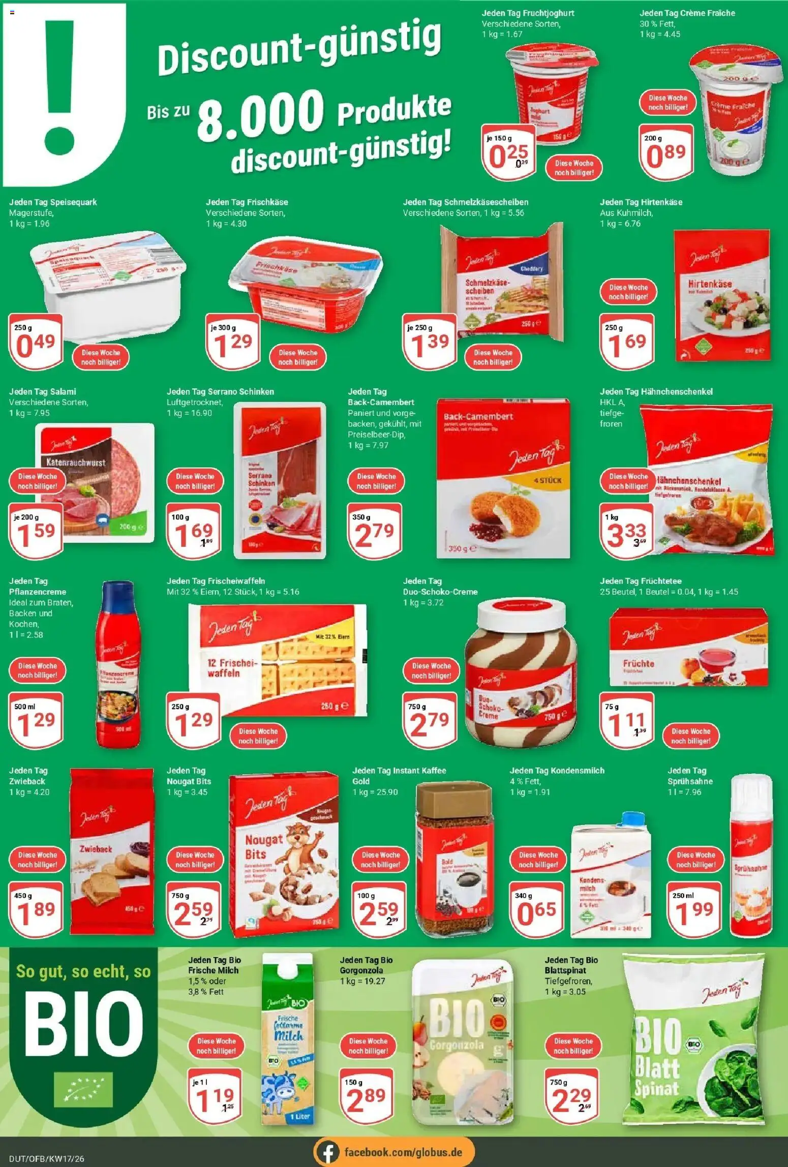 Globus Prospekt Wetzlar-Dutenhofen	 – gültig ab 20.04.2026 | Seite: 5 | Produkte: Kaffee, Creme, Waffeln, Serrano schinken