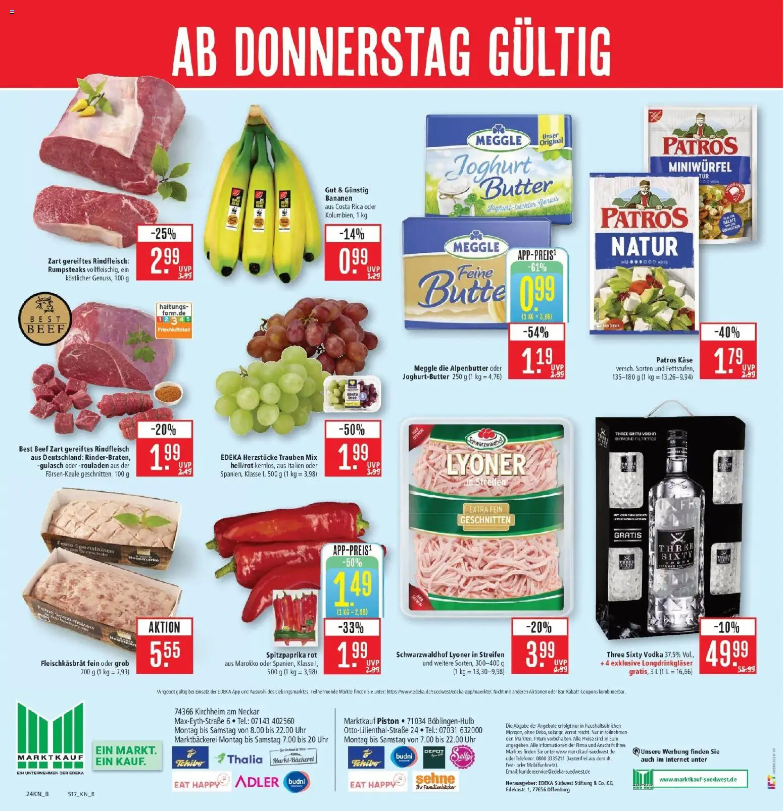 Marktkauf Prospekt Böblingen (ab 10.08.2026) » Angebote online | Seite: 28 | Produkte: Joghurt, Trauben, Patros, Uhr