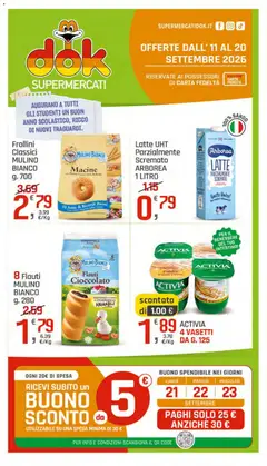 Anteprima del volantino DOK volantino Puglia valido a partire dal 11/09/2026