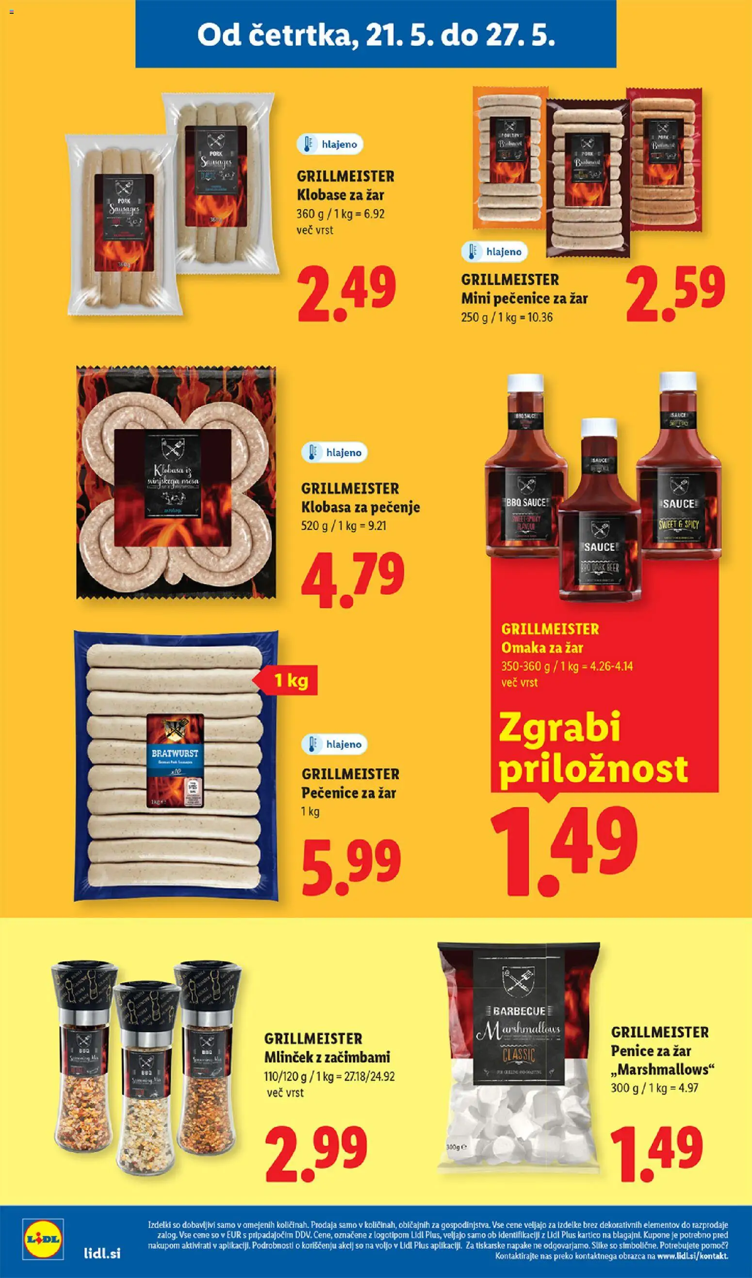 Novi Lidl katalog ponudbe – veljaven od 21.05.2026 | Stran: 12 | Izdelki: Zar, Omaka, Klobase