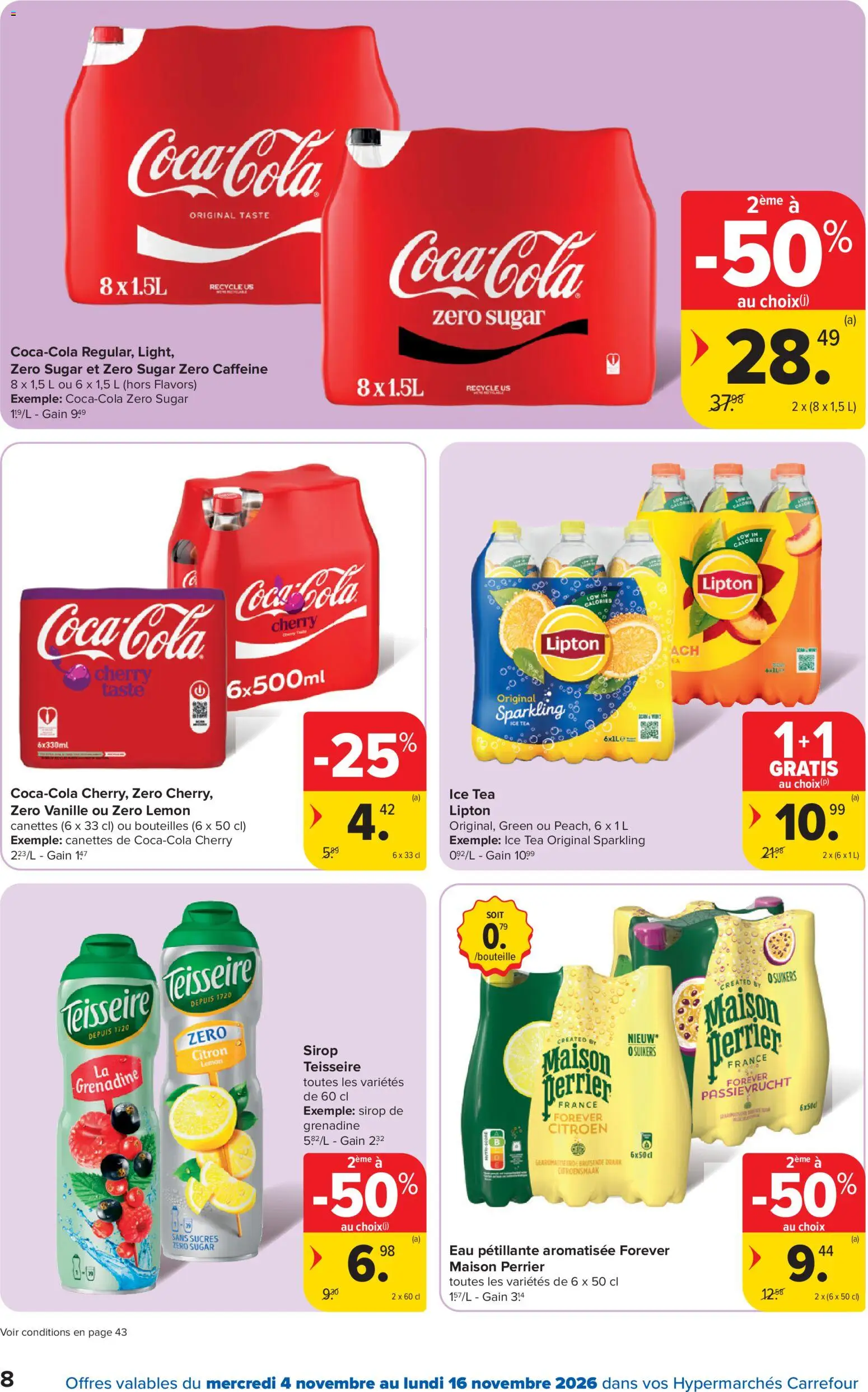{H1} | Pagina: 8 | Producten: Coca Cola, Vanille, Citroen, Water