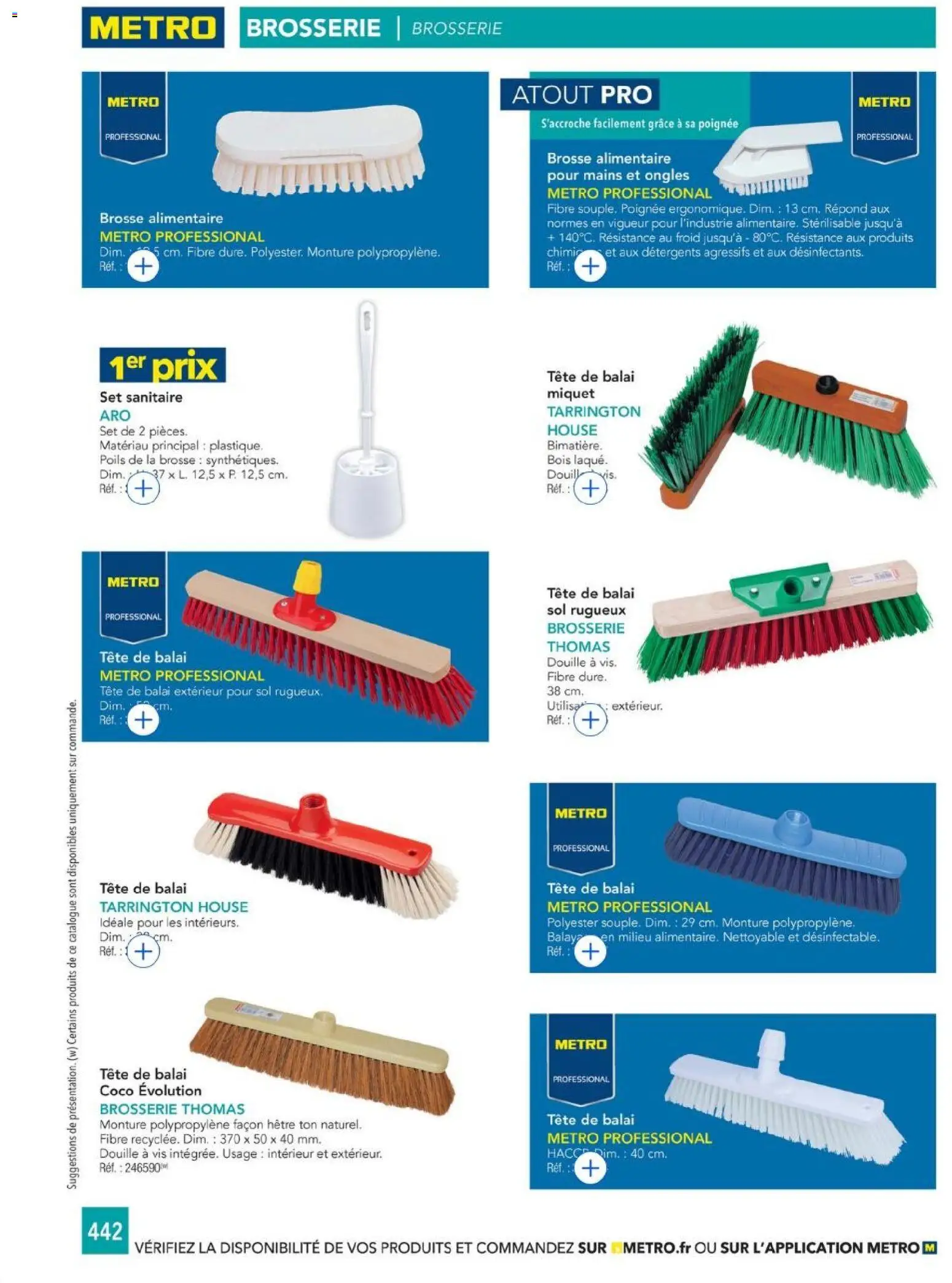 {H1} | Page: 442 | Produits: Douille, Brosse, Coco, Balai