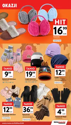 Pogląd oferty "Intermarche gazetka" - ważna od 15.10.2026 | Strona: 41 | Produkty: Czapka, Rękawiczki