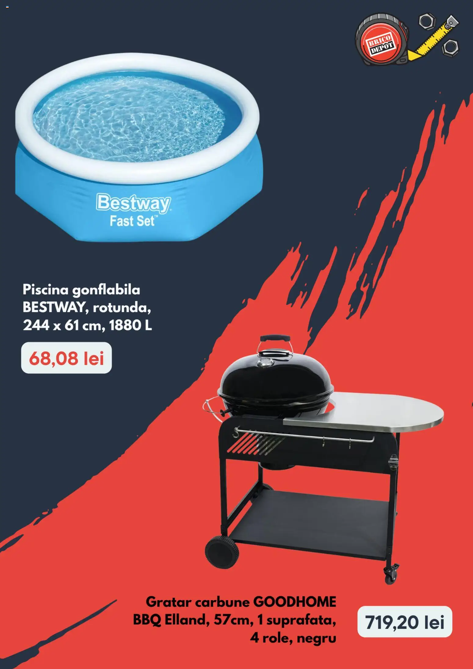 Noul catalog Brico Depot – valabil de la 03.08.2026 | Pagină: 3 | Produse: Piscină, Grătar, Köpek Uzaklaştırıcılar