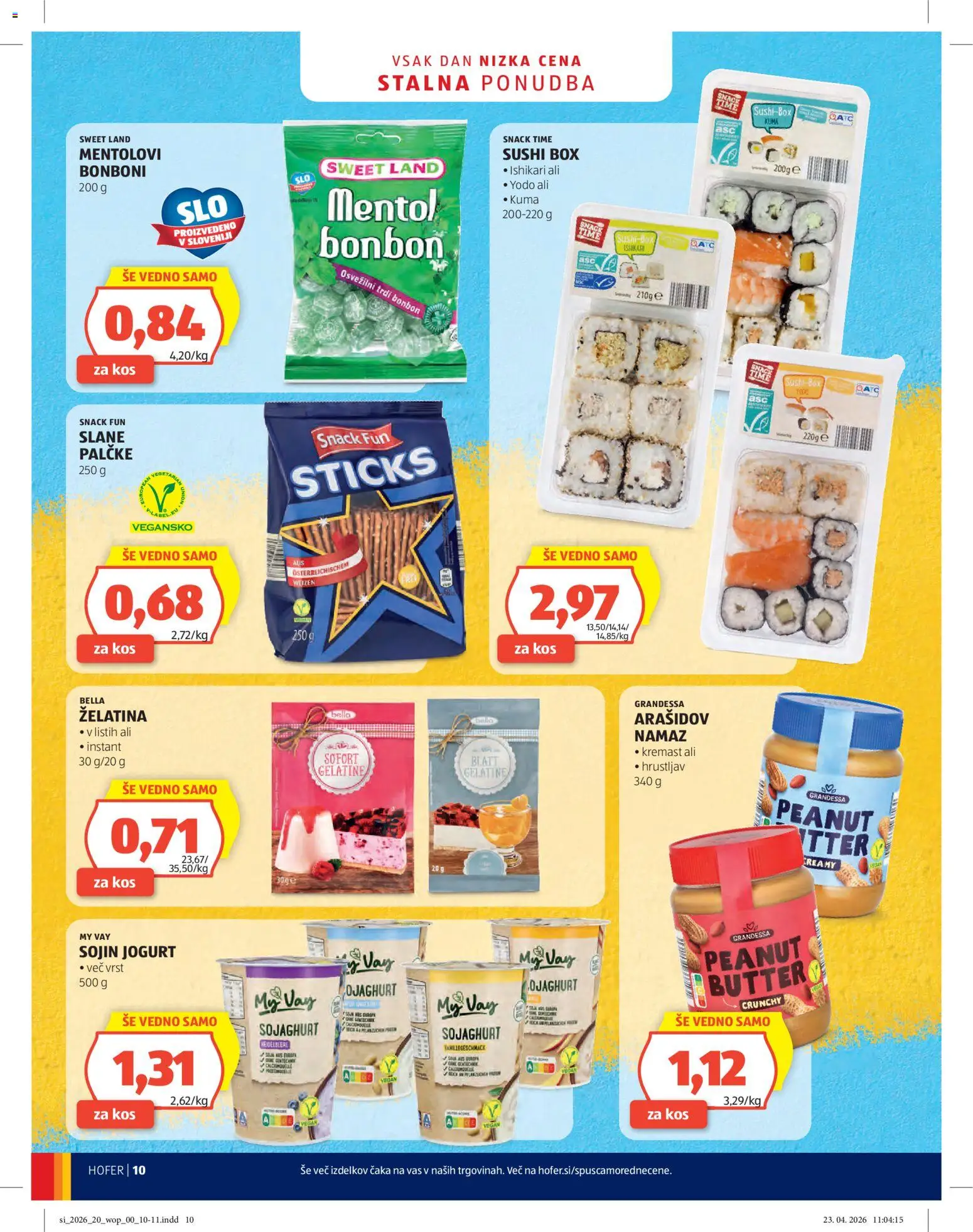 Hofer SI katalog | vrijedi od 06.05.2026 | Stranica: 10 | Proizvodi: Jogurt, Sushi, Namaz