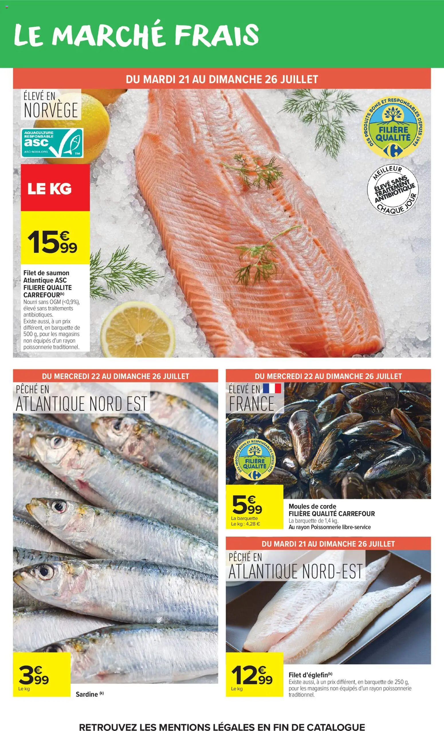{H1} | Page: 20 | Produits: Sardine, Poissonnerie, Filet de saumon, Saumon