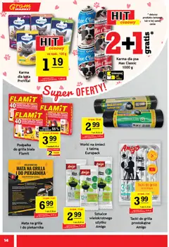 Pogląd oferty "Gram Market gazetka" - ważna od 03.06.2026 | Strona: 14 | Produkty: Buty, Karma dla kota, Karma dla psa, Wołowina