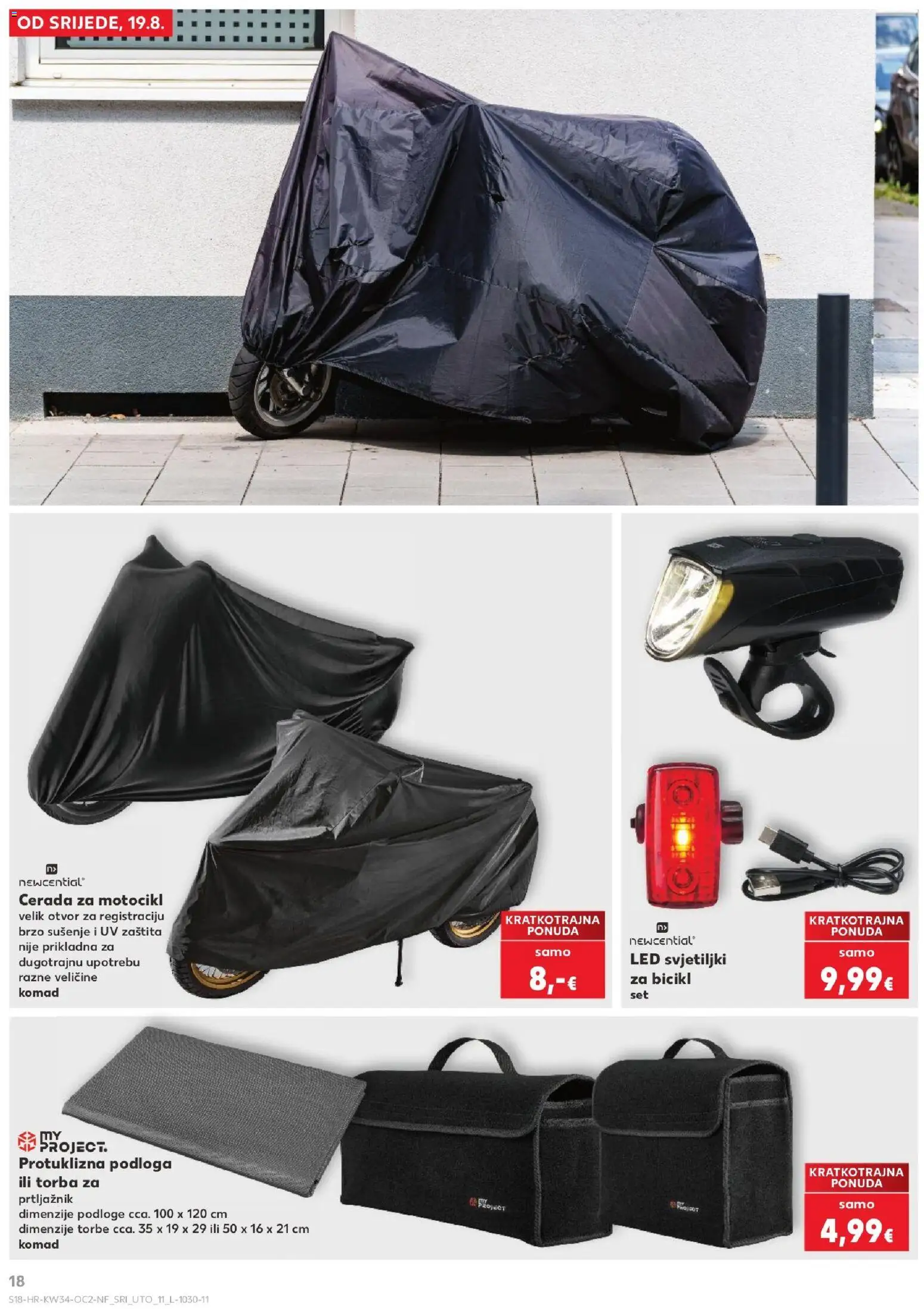 Kaufland katalog | vrijedi od 19.08.2026 | Stranica: 18 | Proizvodi: Bicikl, Podloga, Led, Torba