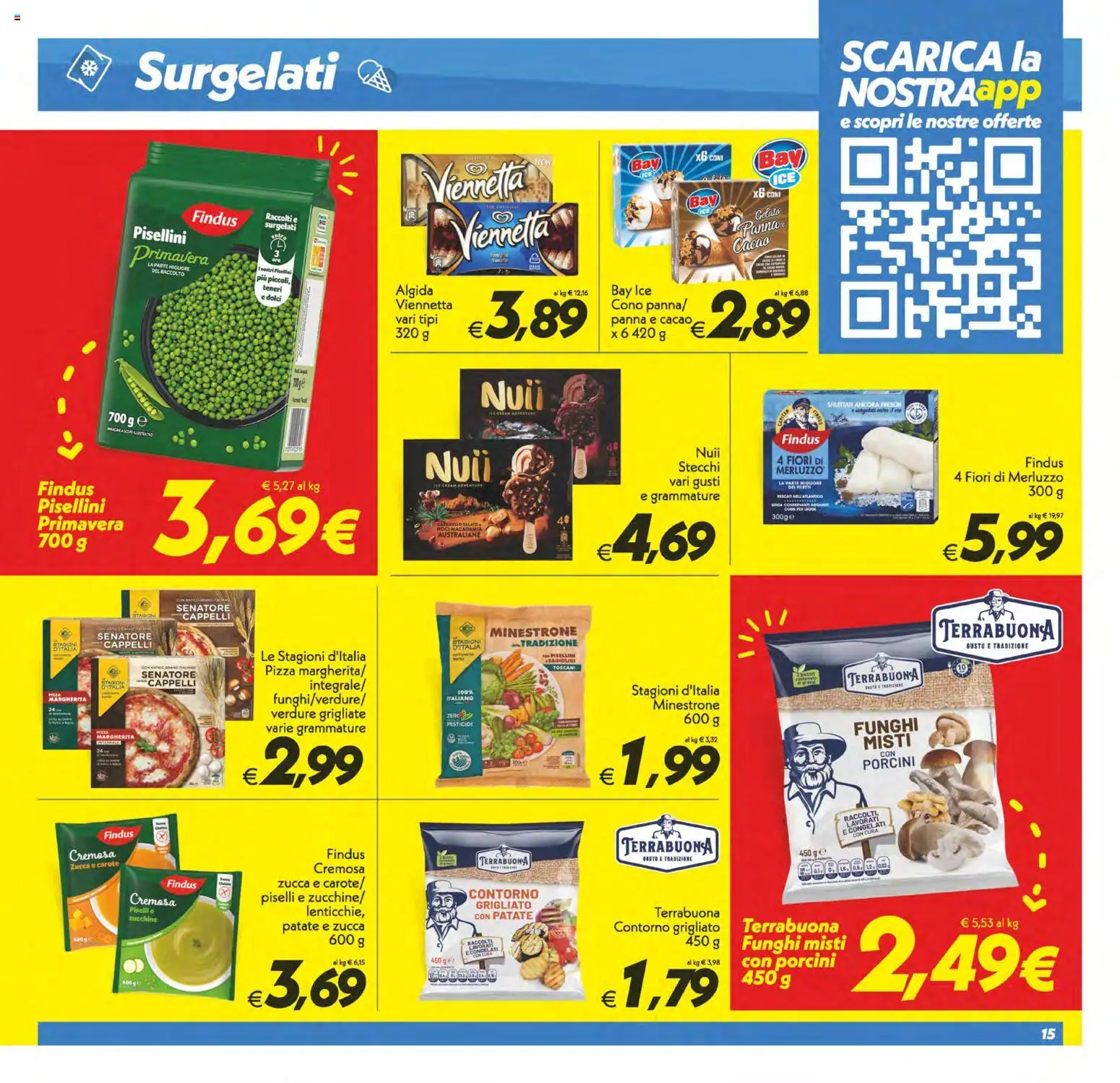 Volantino SuperConveniente del 13/10/2026 | Pagina: 15 | Prodotti: Merluzzo, Patate, Zucca, Fiori