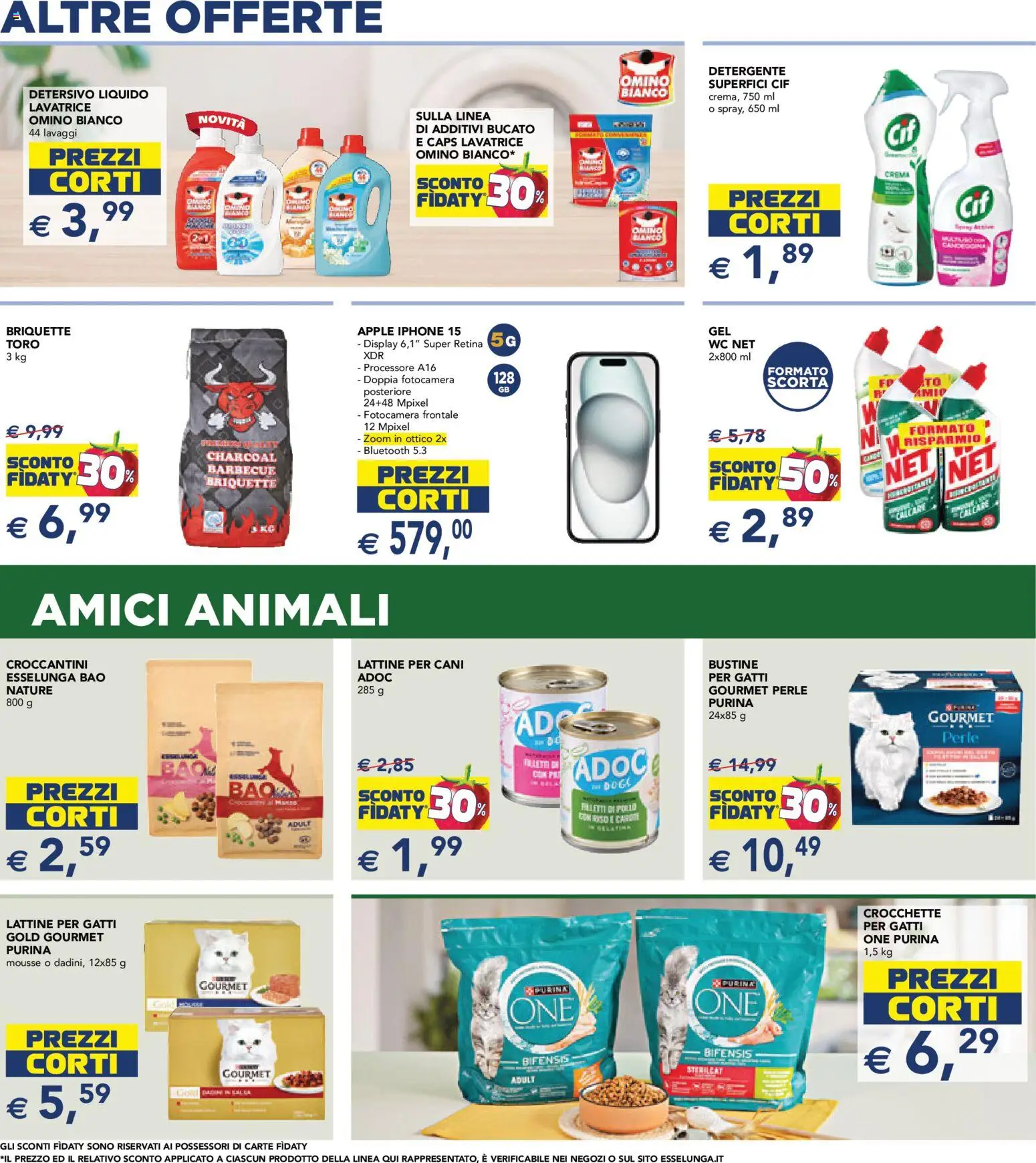 Volantino Esselunga S del 07.05.2026 | Pagina: 12 | Prodotti: Iphone, Pollo, Detergente, WC