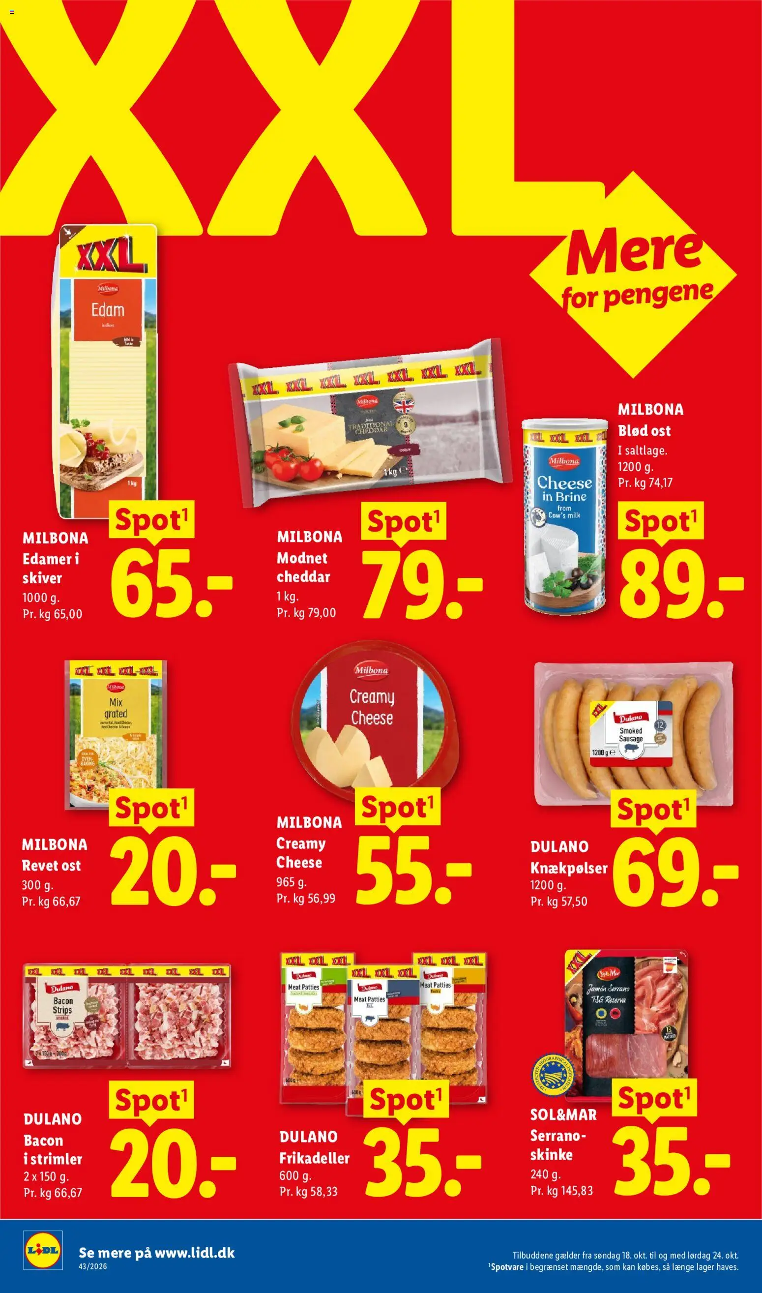 Lidl tilbudsavis – gyldig fra 18/10/2026 | Side: 13 | Produkter: Ost, Cheddar, Skinke, Søm