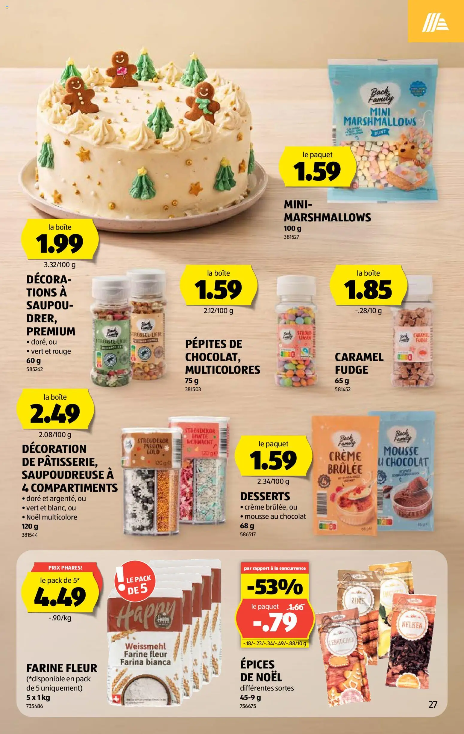 Aldi aktionen FR – gültig ab 22.10.2026 | Seite: 27 | Produkte: Rouge, Chips, Desserts, Creme