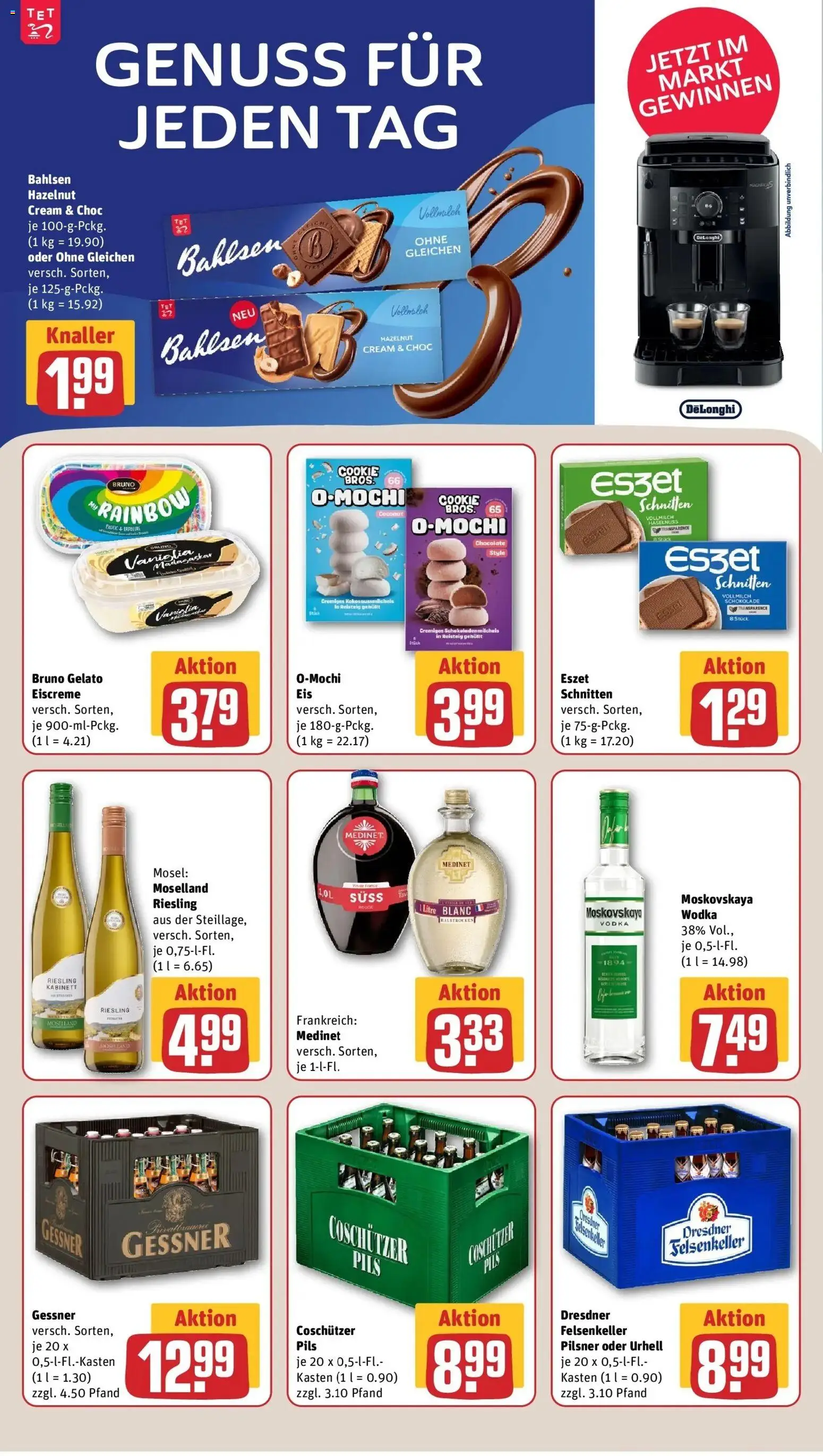 REWE Prospekt ab 07.09.2026 zum Blättern » Angebote | Seite: 11 | Produkte: Schokolade, Pils, Eiscreme, Vodka
