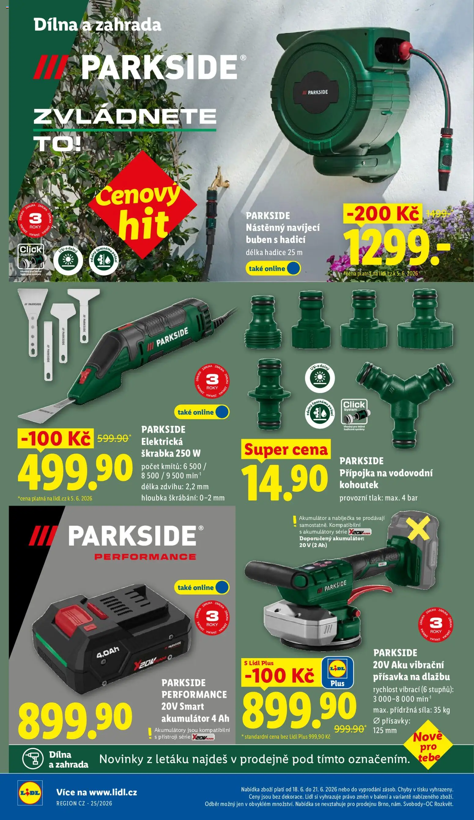 Lidl leták - Spotřební zboží od 15.06.2026 | Strana: 20 | Produkty: Škrabka, Buben, Zahrada, Hadice