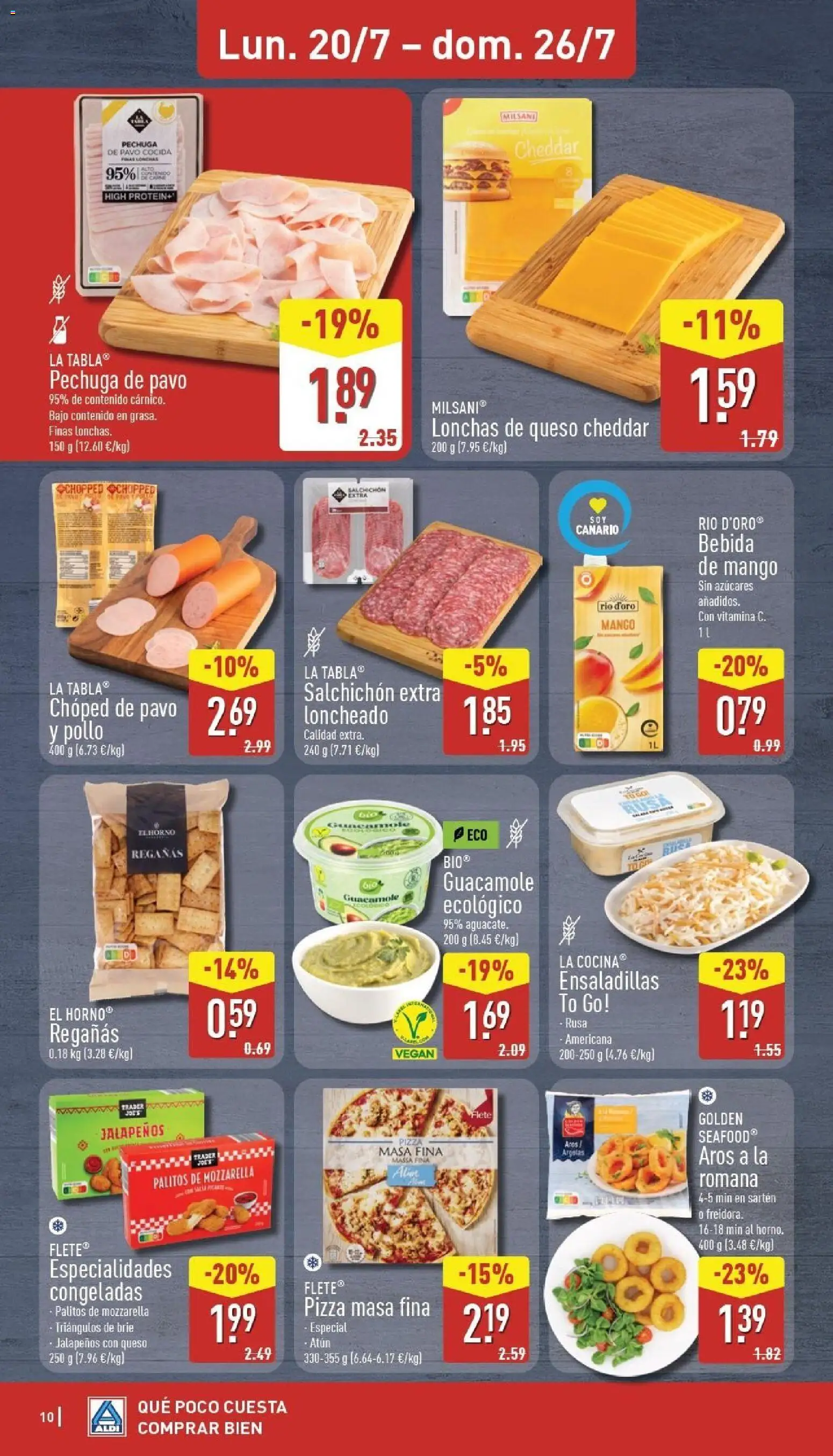 Aldi folleto Canarias │ válido desde el 20/07/2026 | Página: 10 | Productos: Queso, Horno, Cocina, Ρούτερ