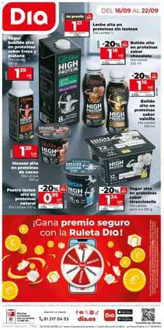 Vista previa Yogur alto en proteínas sabor stracciatella, Yogur alto en proteínas sabor stracciatella Dia Láctea pack-4 x 120 g válido desde el 16/09/2026 | Página: 12