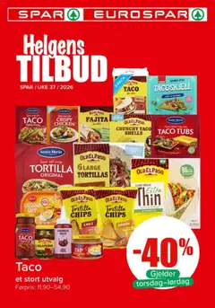 Forhåndsvisning av Spar Helgens Tilbud gyldig fra 10/09/2026
