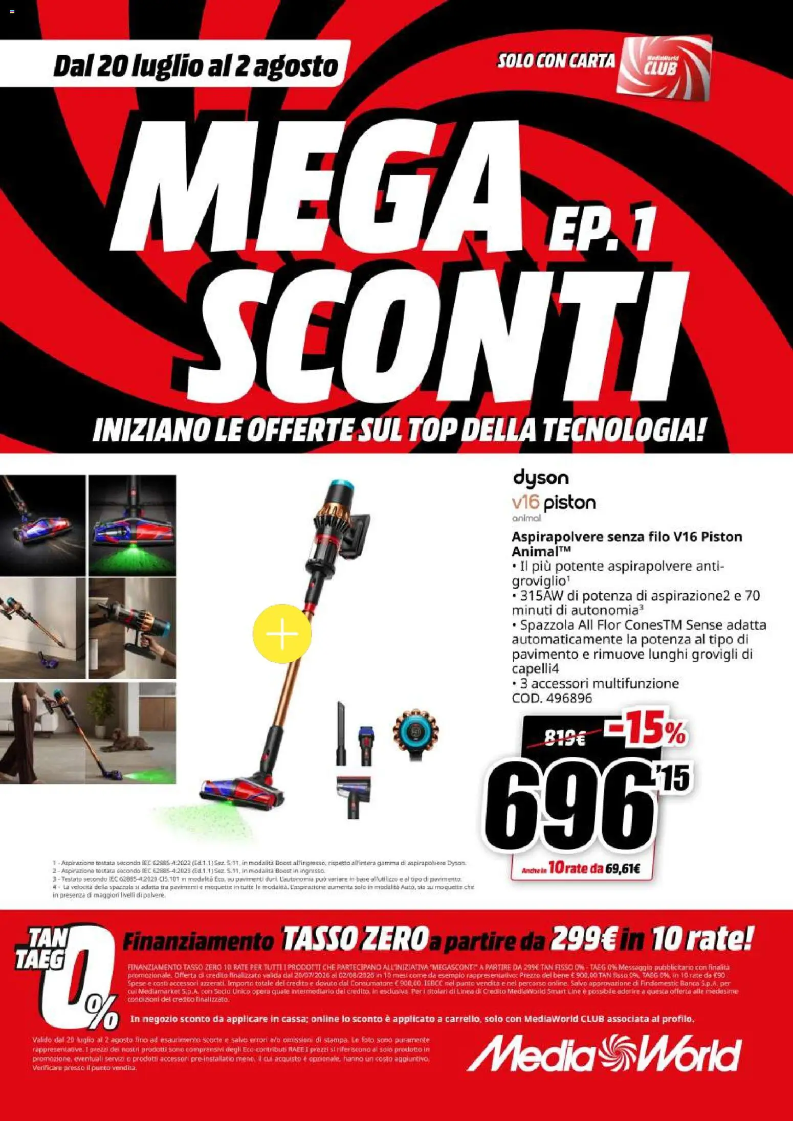 Volantino Media World del 20/07/2026 | Pagina: 70