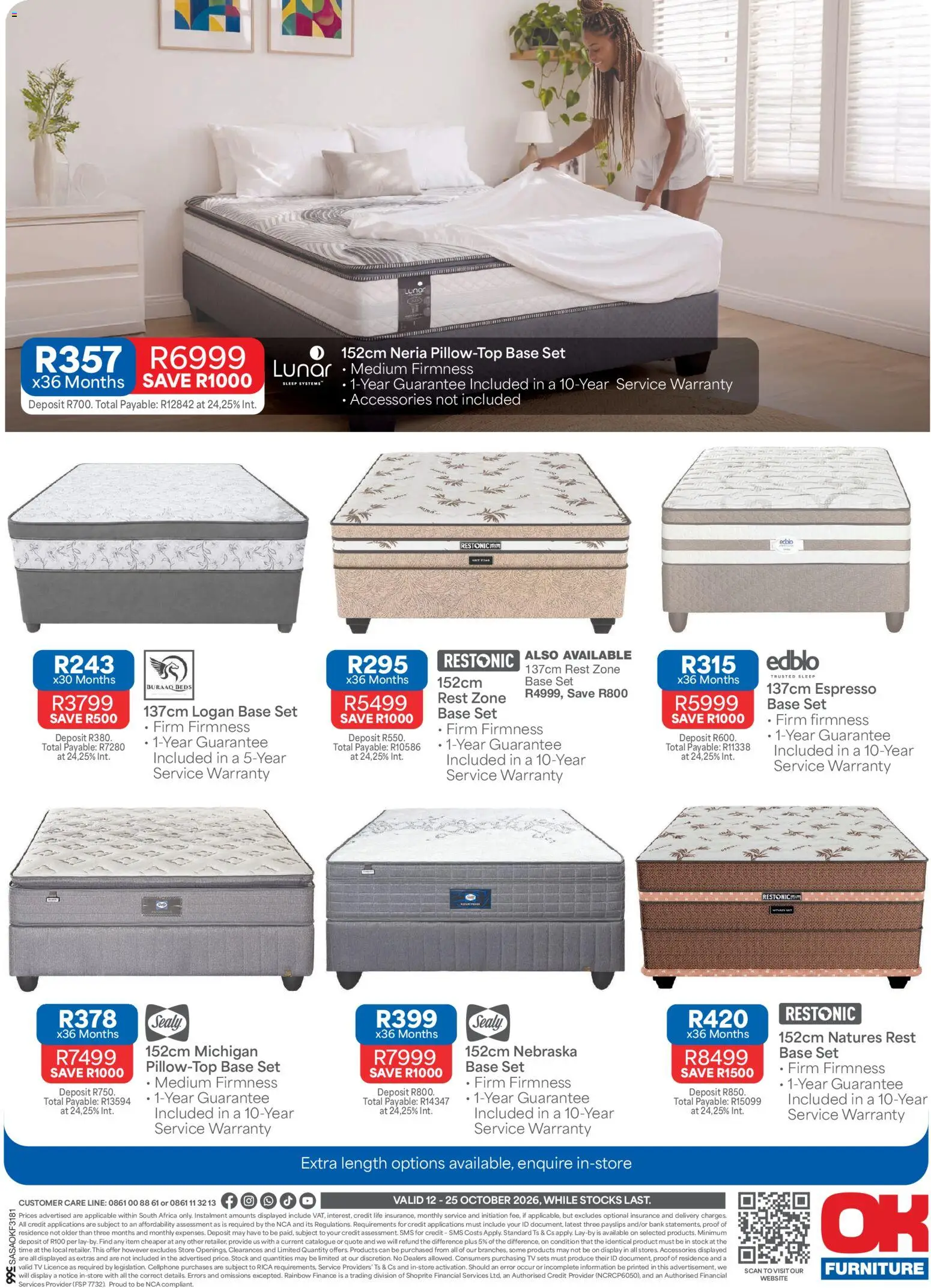 New OK Furniture catalogue – valid from 12/10/2026 | Page: 16 | Products: Bed, TV, Stock