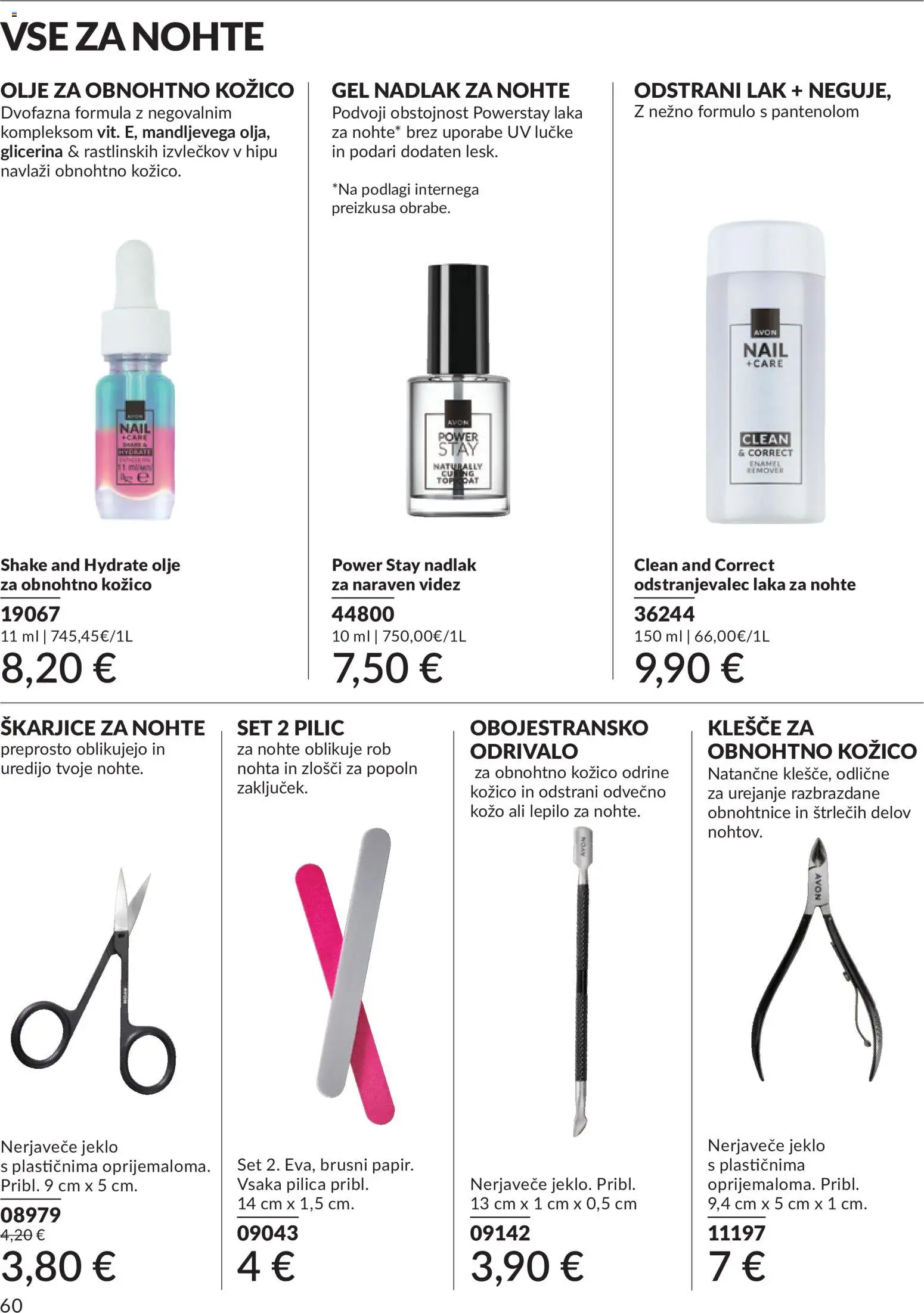 Novi Avon katalog ponudbe – veljaven od 01.08.2026 | Stran: 60 | Izdelki: Olje, Lak, Lepilo