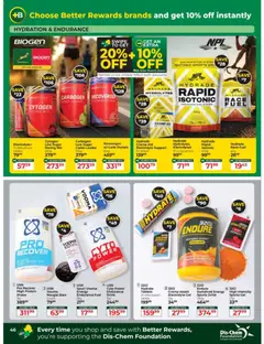 Dis-Chem specials catalogue – valid from 15/09/2026 | Page: 46 | Products: Protein, Foundation, Sugar, Sports drink