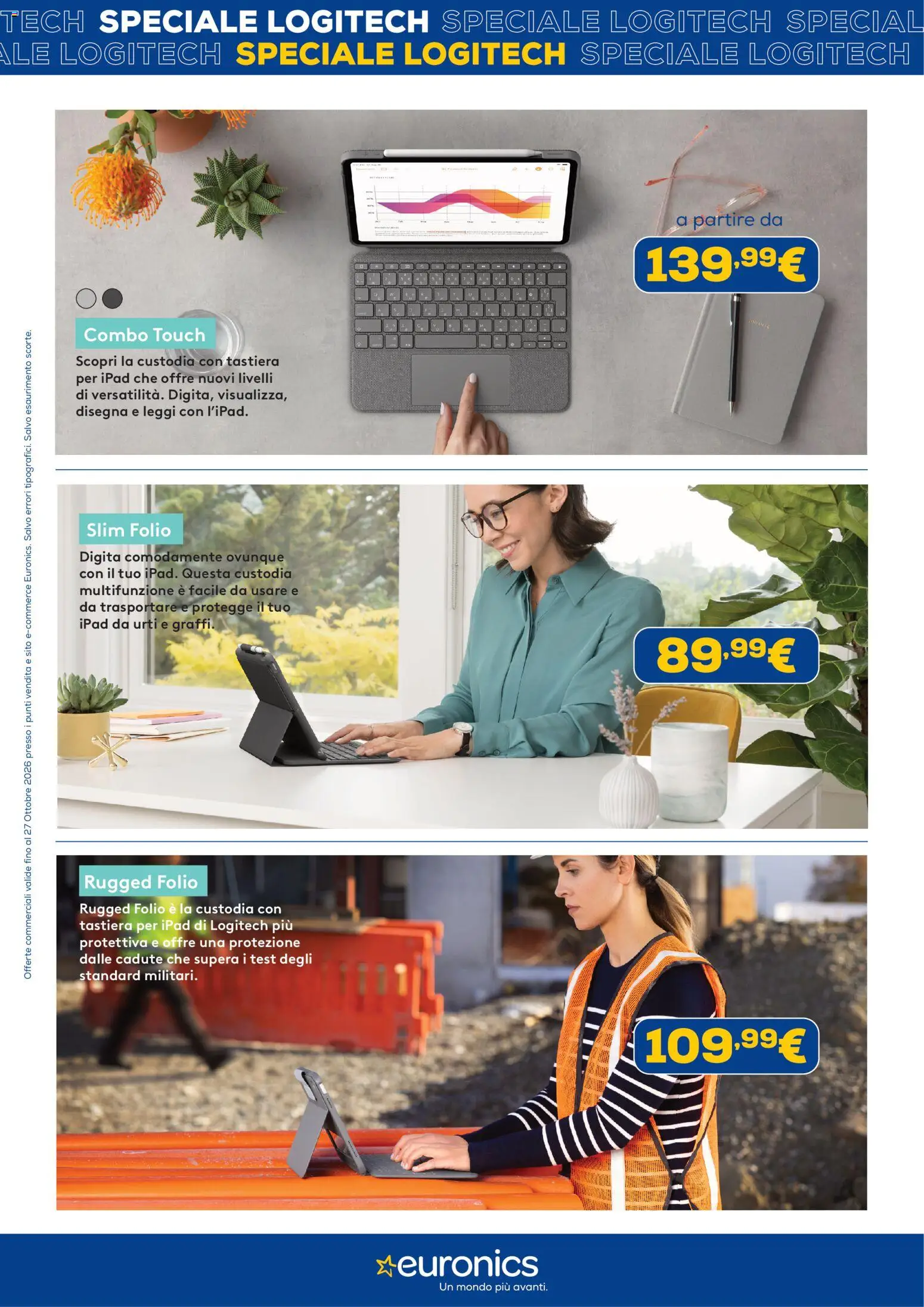 Volantino Euronics del 22/10/2026 | Pagina: 2 | Prodotti: Tastiera, Ipad