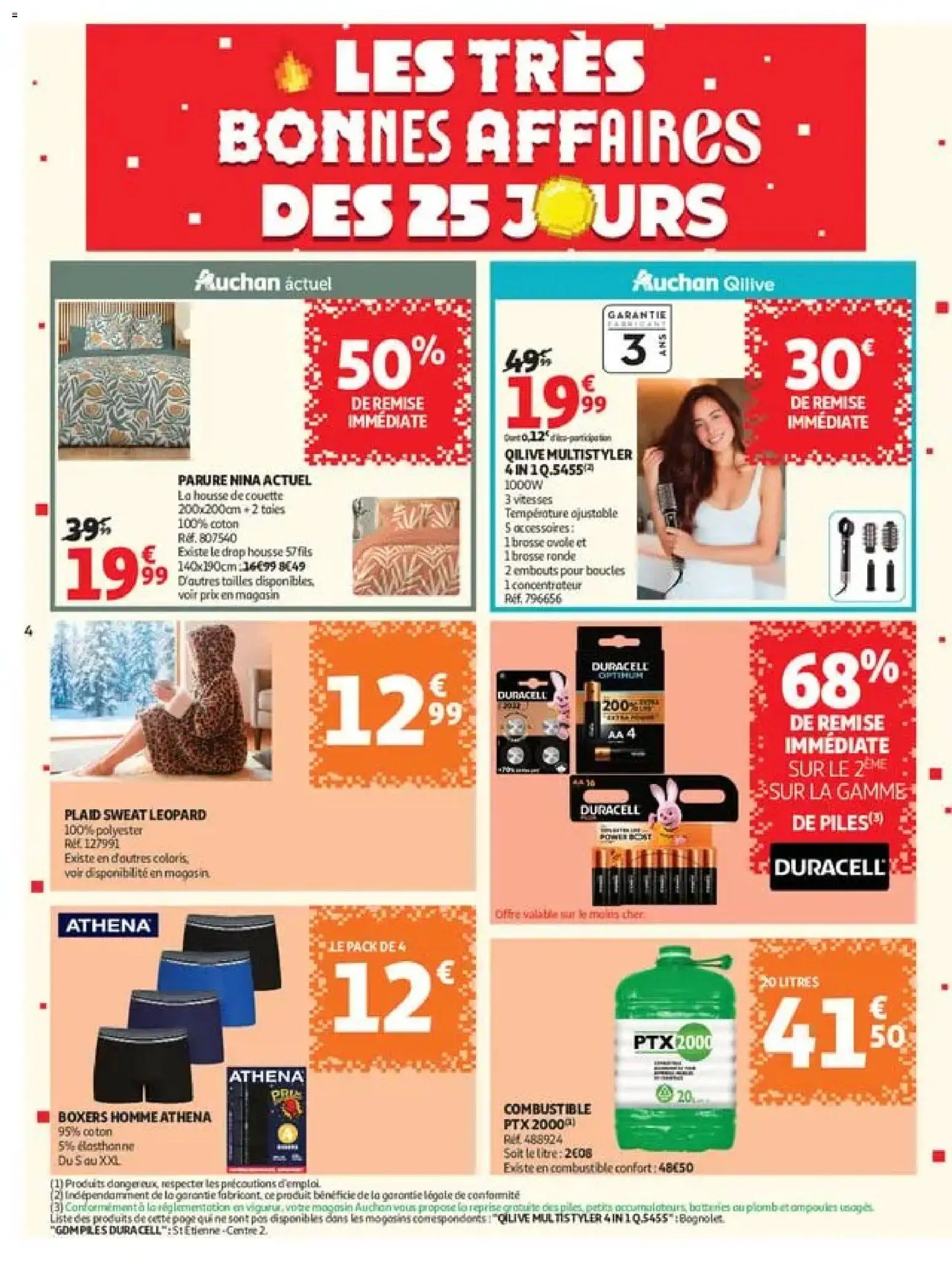 {H1} | Page: 4 | Produits: Combustible, Plaid, Brosse ronde, Housse de couette