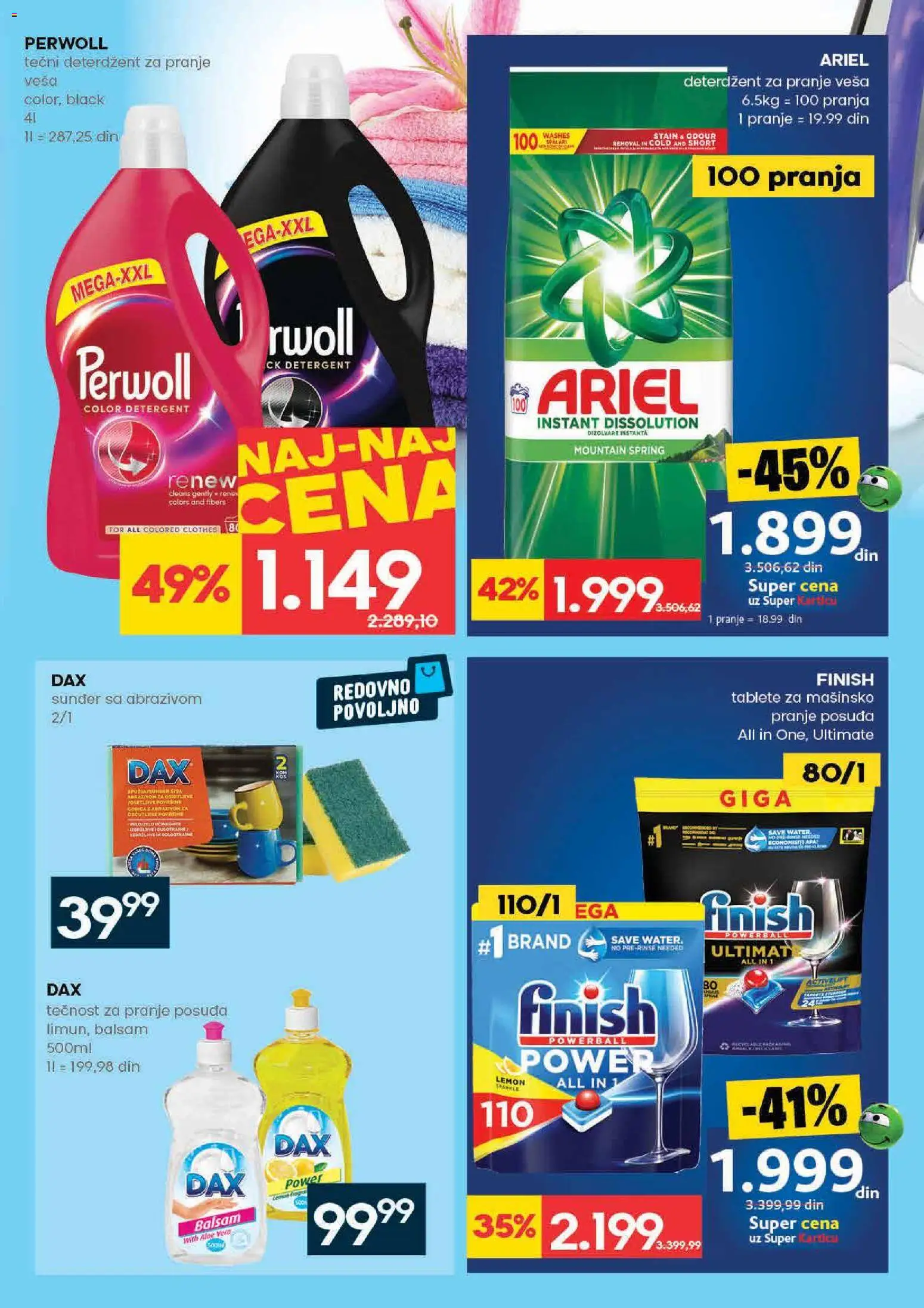 Roda katalog - važi od 21.05.2026 | Strana: 31 | Proizvode: Deterdžent, Tečni deterdžent, Finish, Perwoll