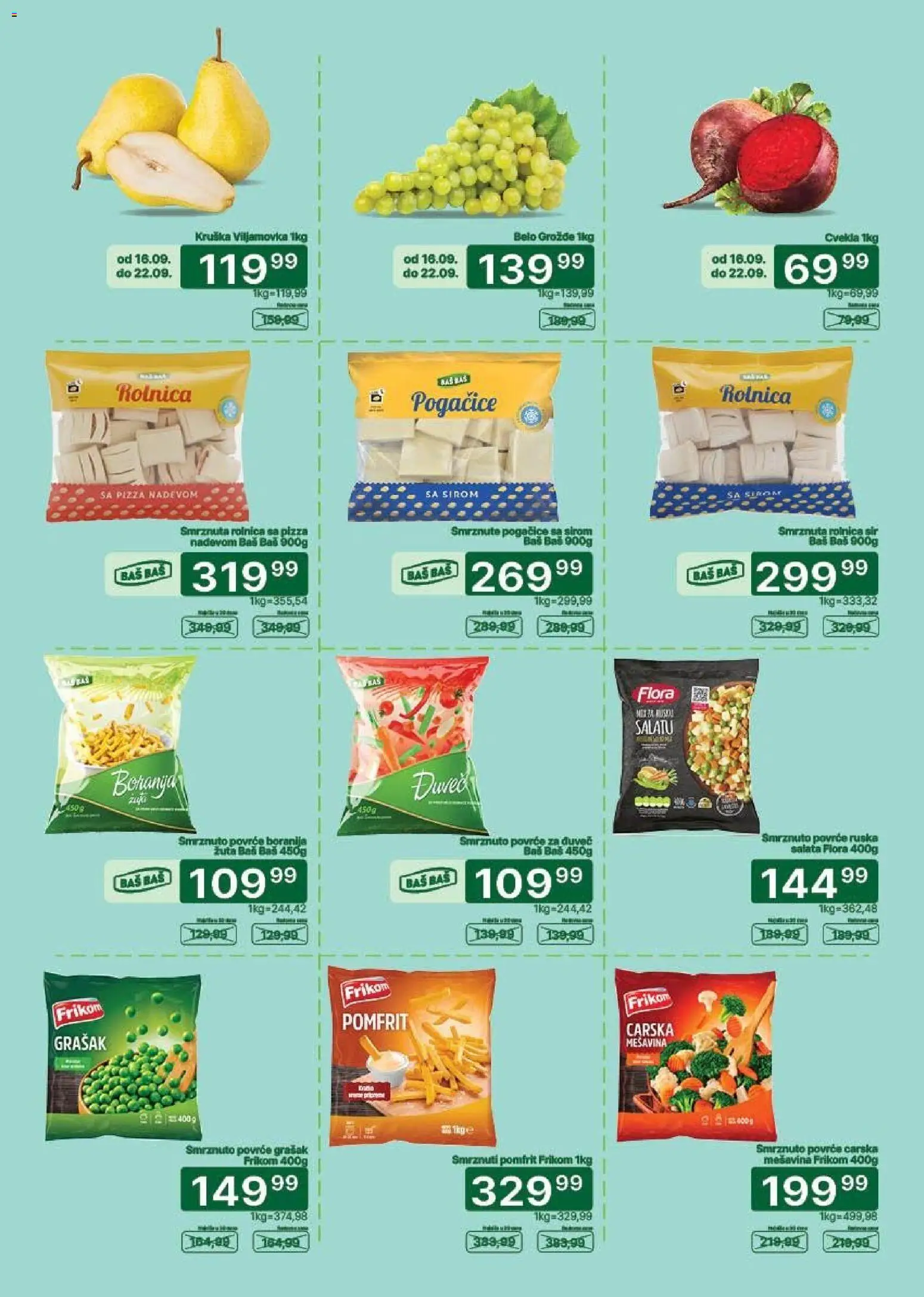 Univerexport katalog - važi od 16.09.2026 | Strana: 2 | Proizvode: Salata, Grožđe, Sir, Povrće