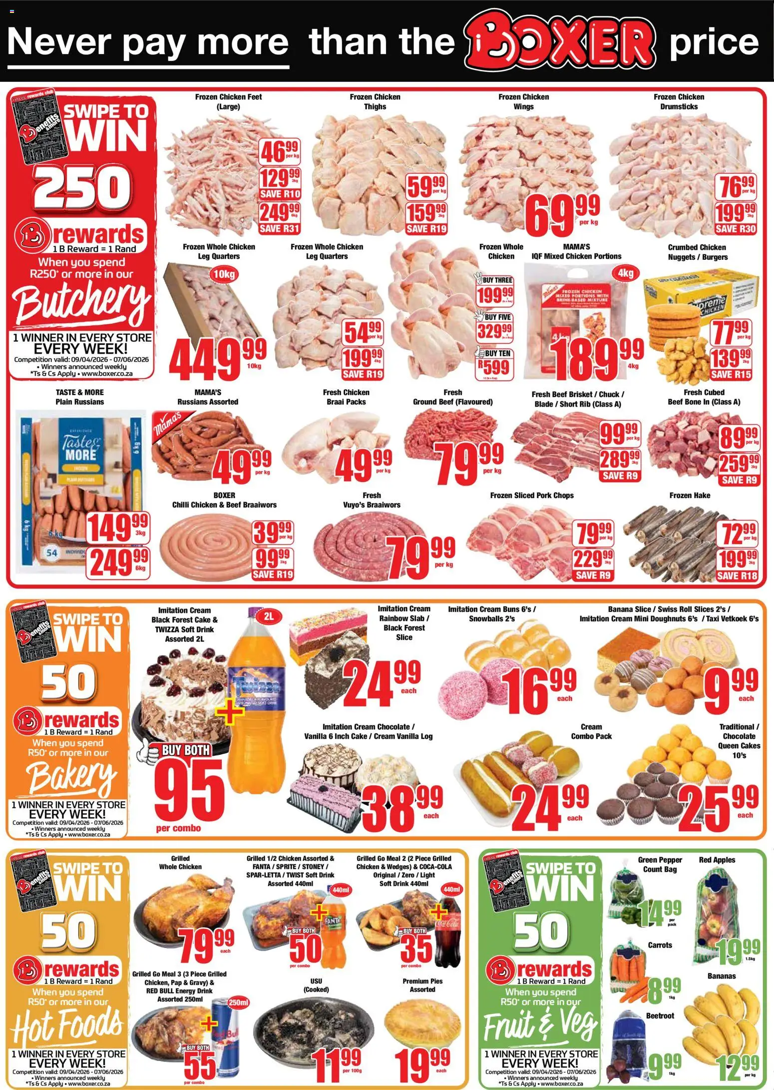 New Boxer catalogue – valid from 11.05.2026 | Page: 2 | Products: Buns, Magdalenas, Chocolate, Sprite