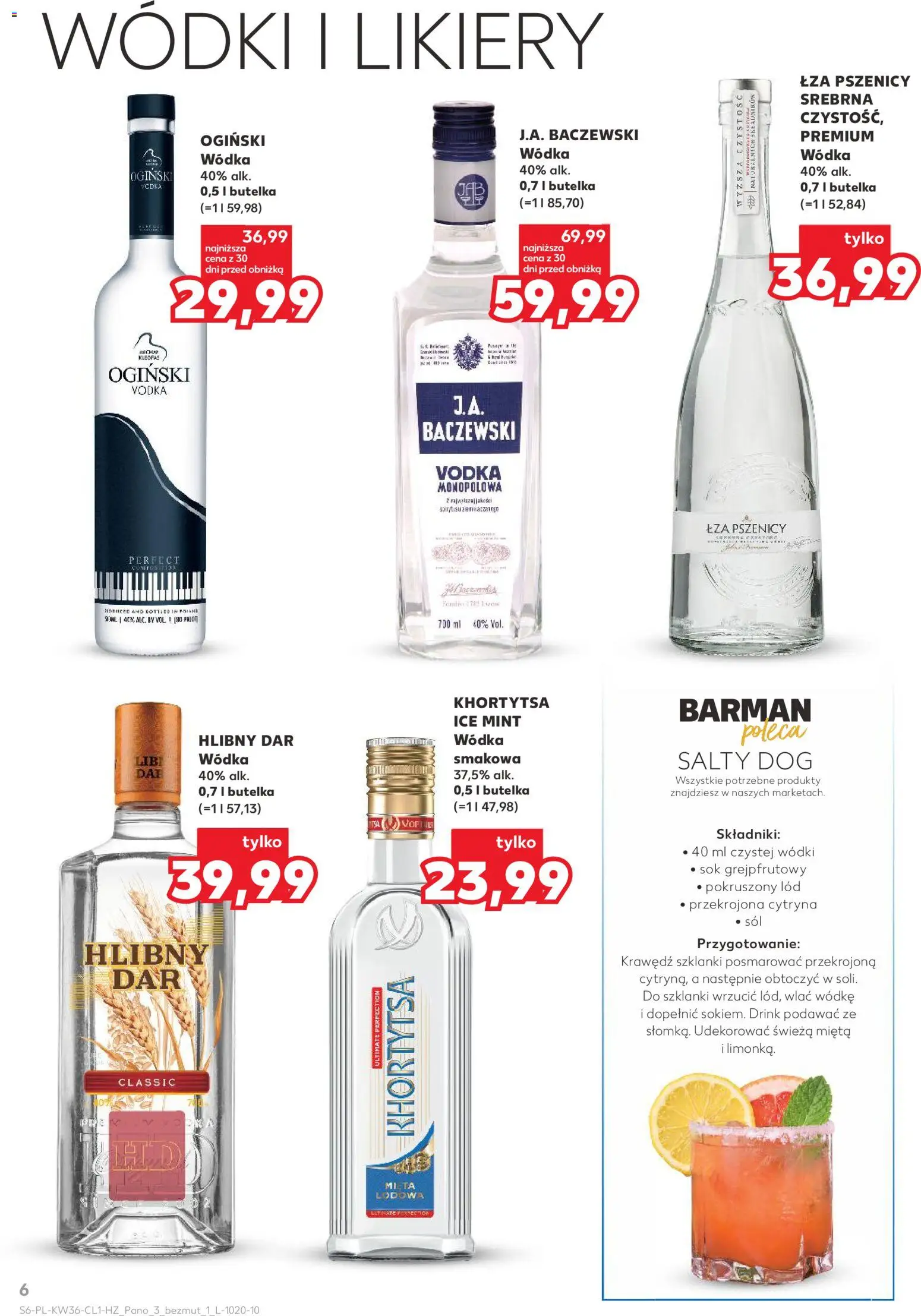 Kaufland Polsko leták - Barek od 03.09.2026 | Strana: 6 | Produkty: Vodka