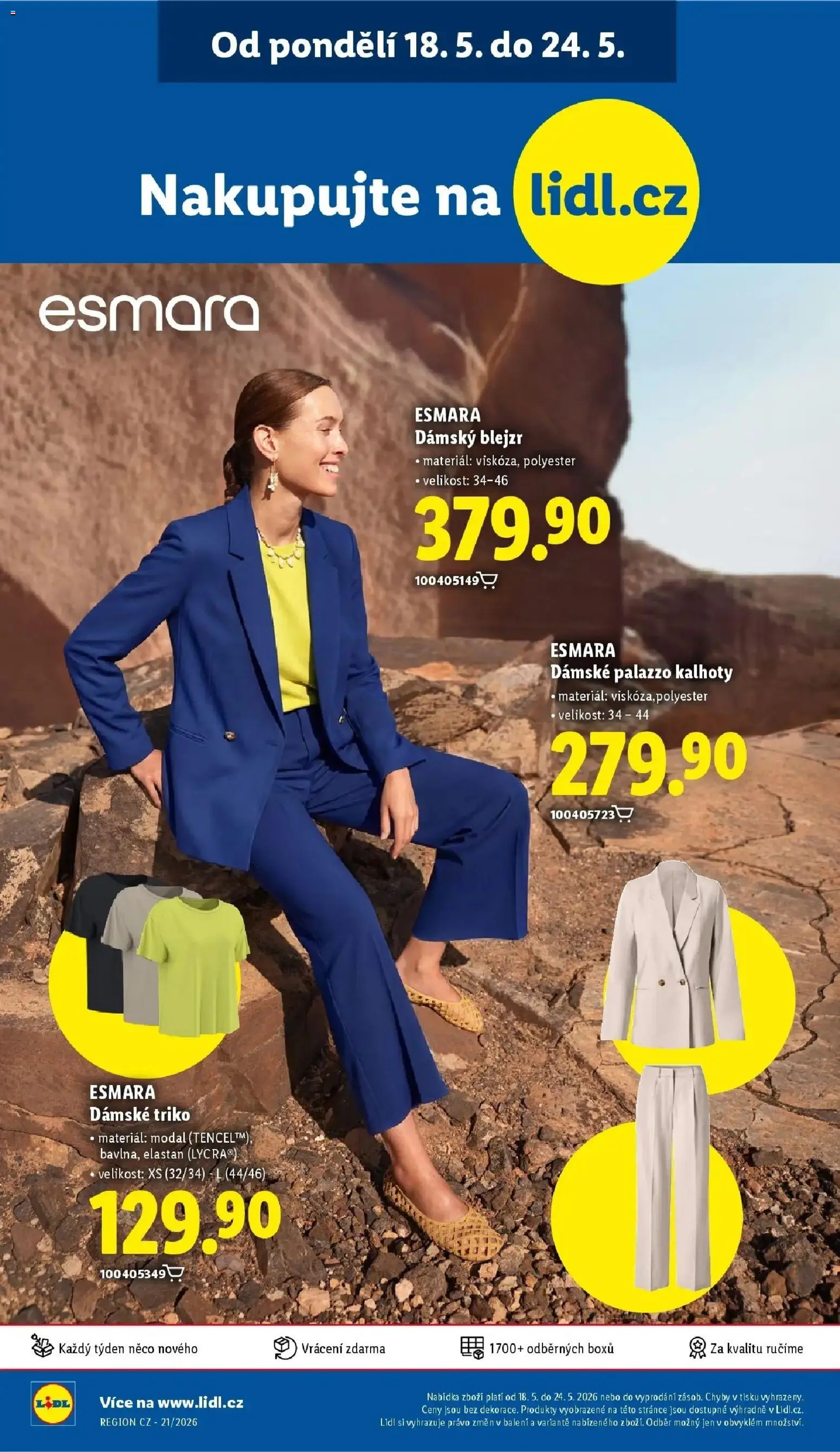 Lidl aktuální leták od 18.05.2026 | Strana: 40 | Produkty: Kalhoty, Pants