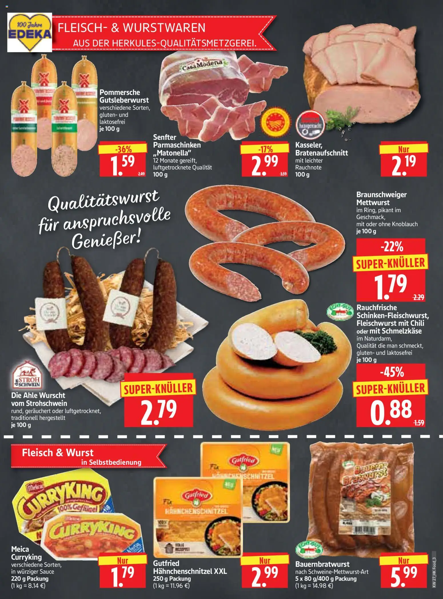 HERKULES Prospekt – gültig ab 29.06.2026 | Seite: 3 | Produkte: Schnitzel, Wurst, Chili, Fleisch