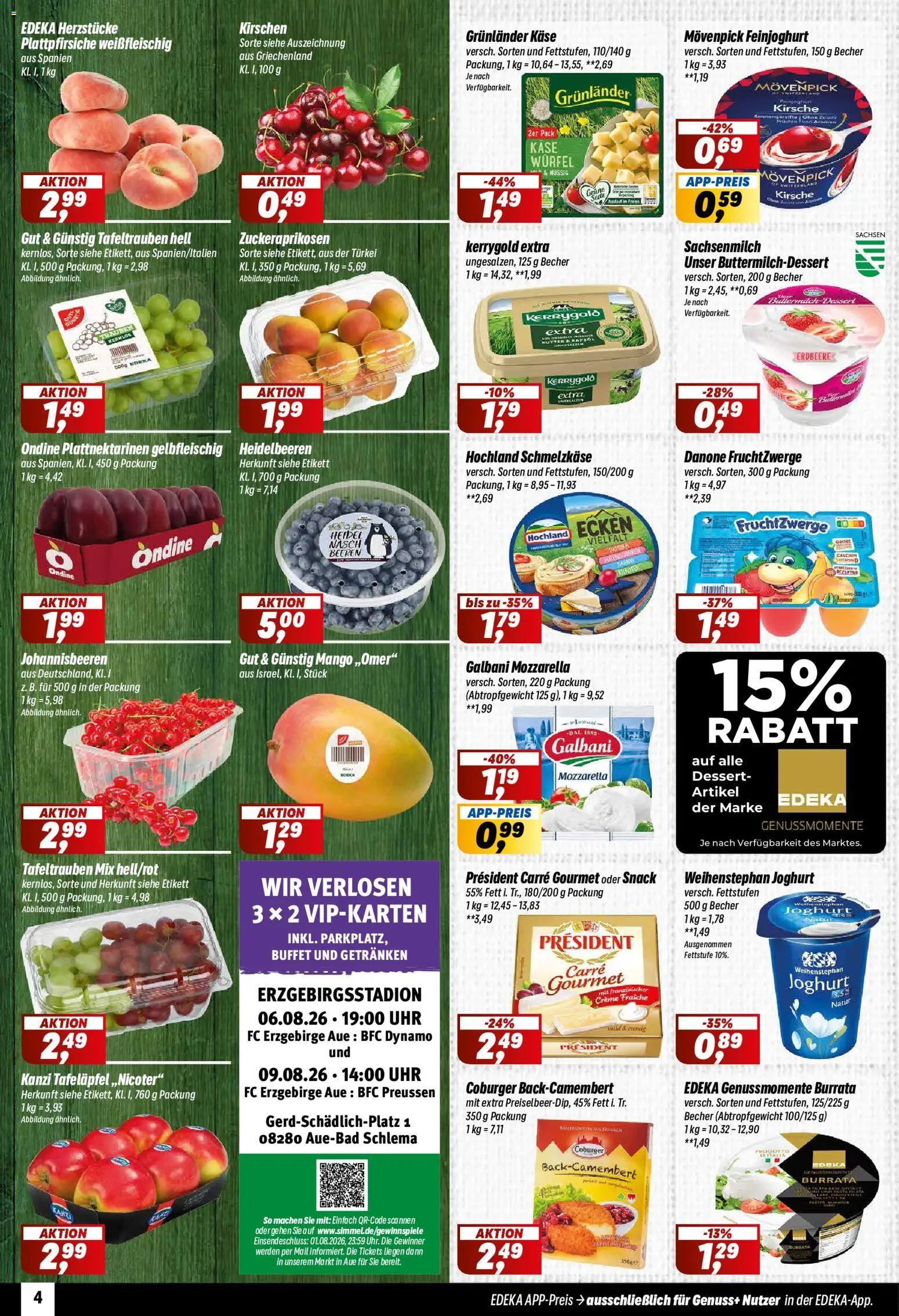 Simmel Prospekt – gültig ab 03.08.2026 | Seite: 4 | Produkte: Butter, Joghurt, Rapsöl, Creme