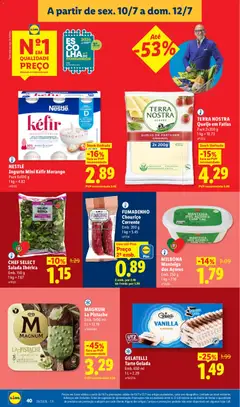 Pré-visualização MILBONA Manteiga dos Açores, Emb. 250 g válido de 06/07/2026 | Página: 40 | Produtos: Manteiga, Chocolate, Chouriço, Tarte