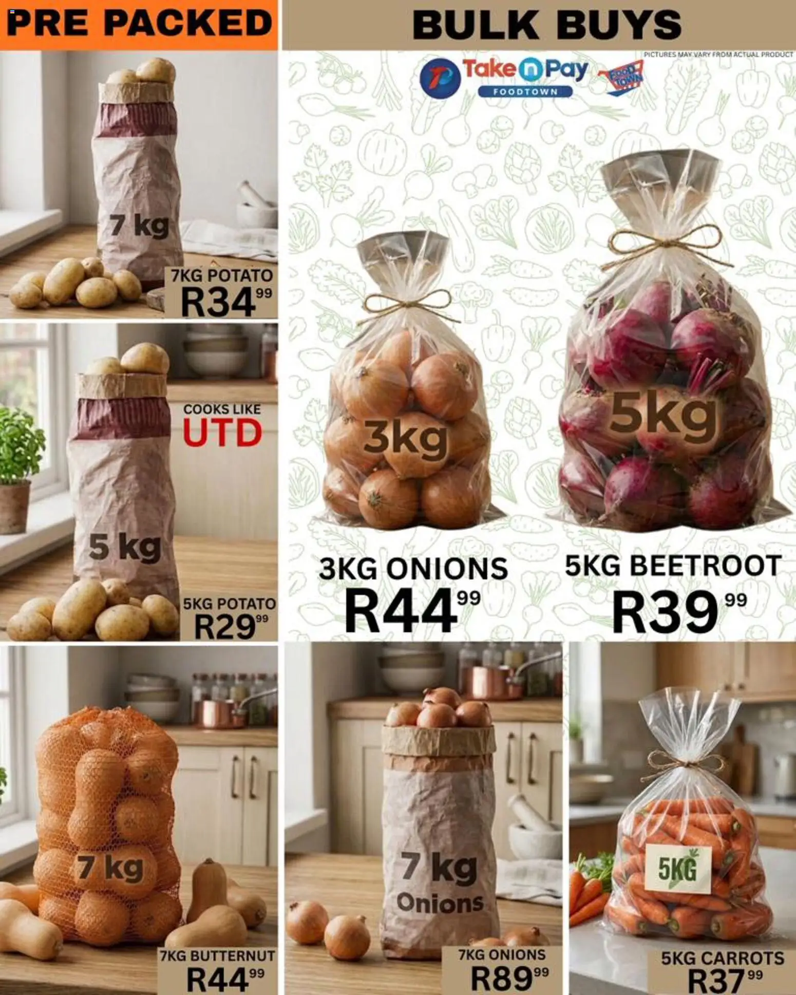 New Take n Pay catalogue – valid from 19.05.2026 | Page: 7 | Products: Carrots, Onions